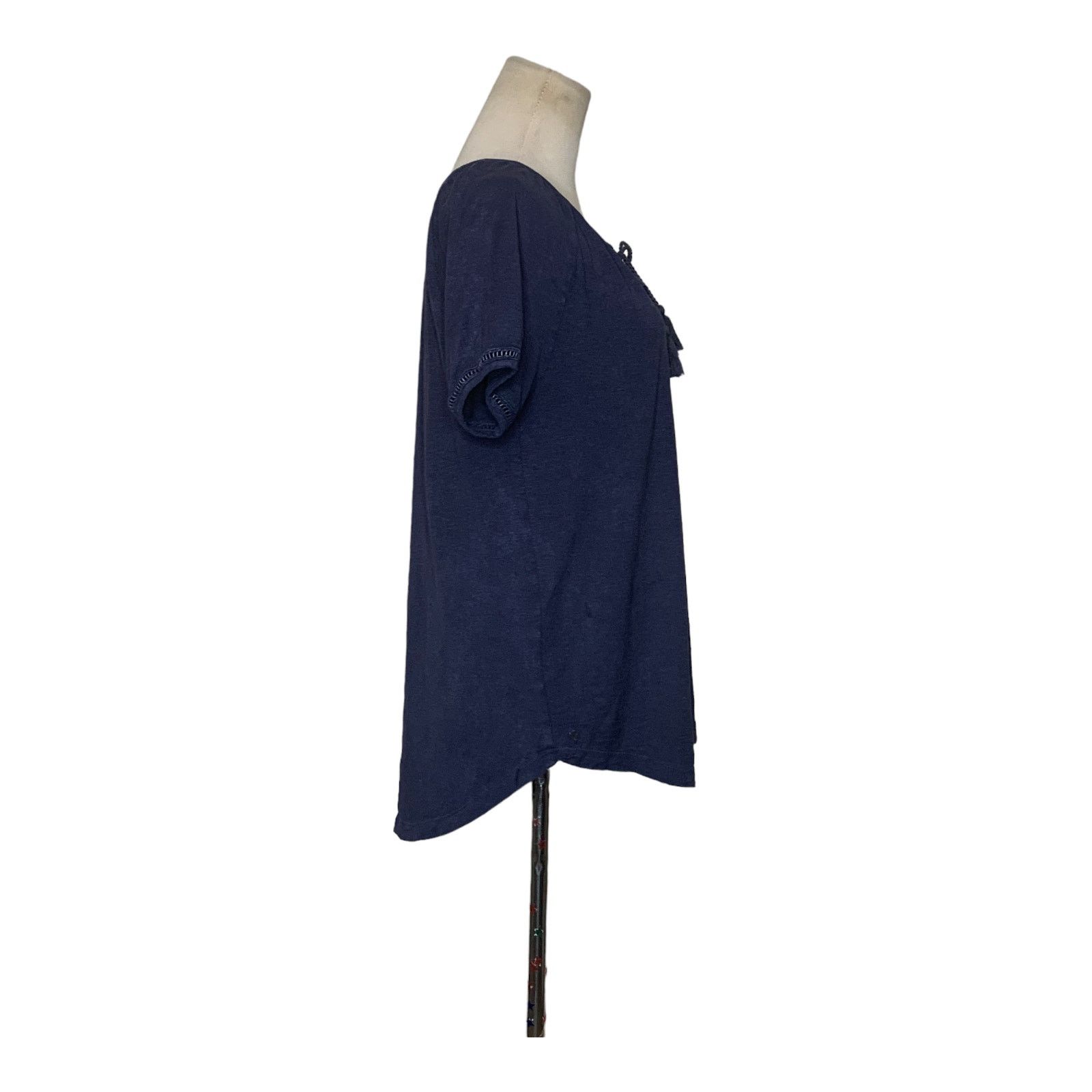 Eddie Bauer Eddie Bauer blue short sleeves cotton tunic top size small Size S / US 4 / IT 40 - 5 Thumbnail