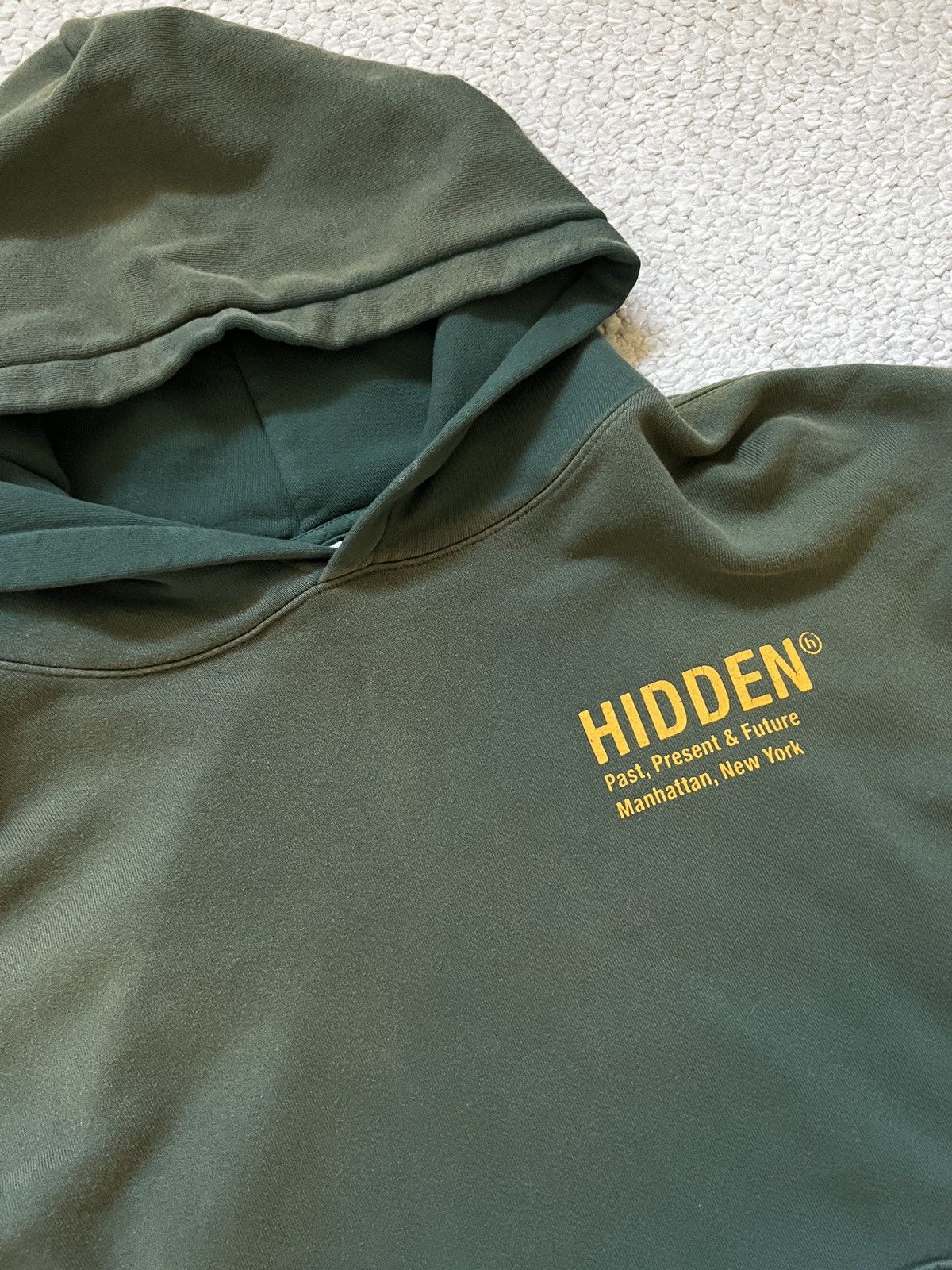 HIDDEN Vintage Logo Hoodie Green Size US M / EU 48-50 / 2 - 3 Thumbnail