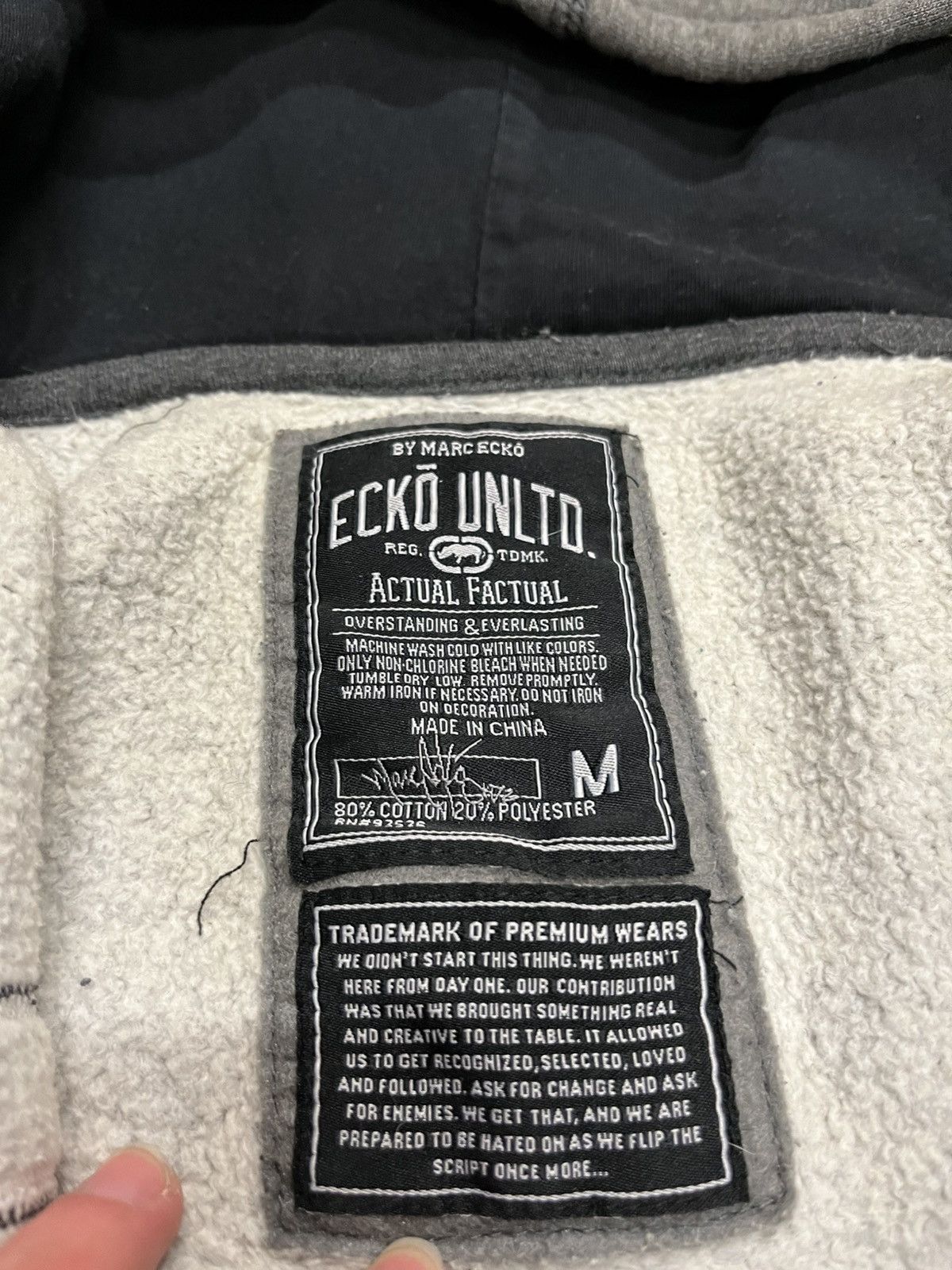 Ecko Unltd. × Vintage Ecko y2k zip up hoodie skater streetwear hip hop hype Size US M / EU 48-50 / 2 - 5 Thumbnail