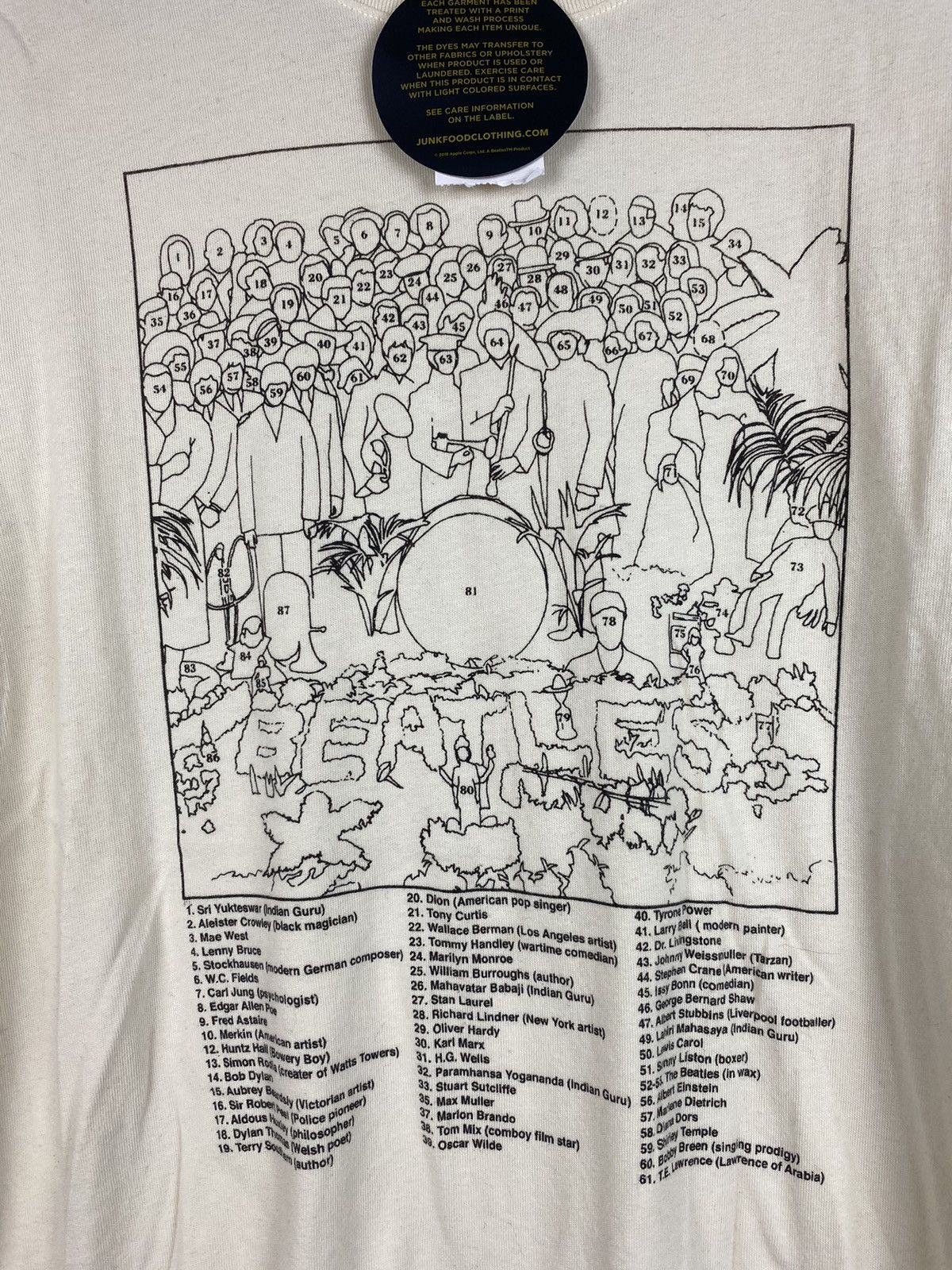 Band Tees Brand New The Beatles Sgt Peppers Faces T shirt by junk food Size US M / EU 48-50 / 2 - 2 Thumbnail