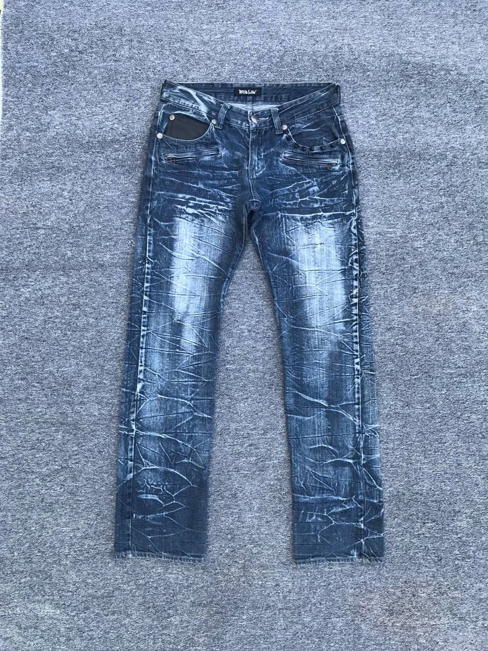 Japanese Brand JAPAN Wildlife Skulls mastermind CRACK SHATTERED GLASS Wash Size US 29 - 1 Thumbnail
