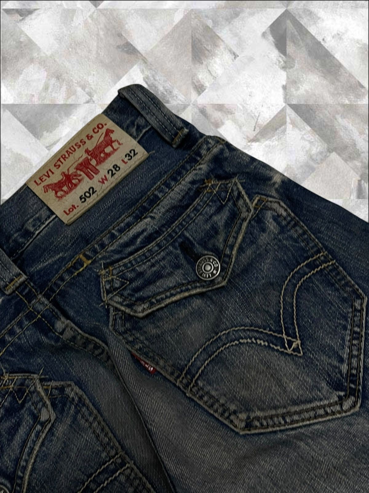 Levi's Vintage Clothing Vintage 1990s Designer Levis 502 Distressed Regular Denim Size US 28 / EU 44 - 17 Thumbnail