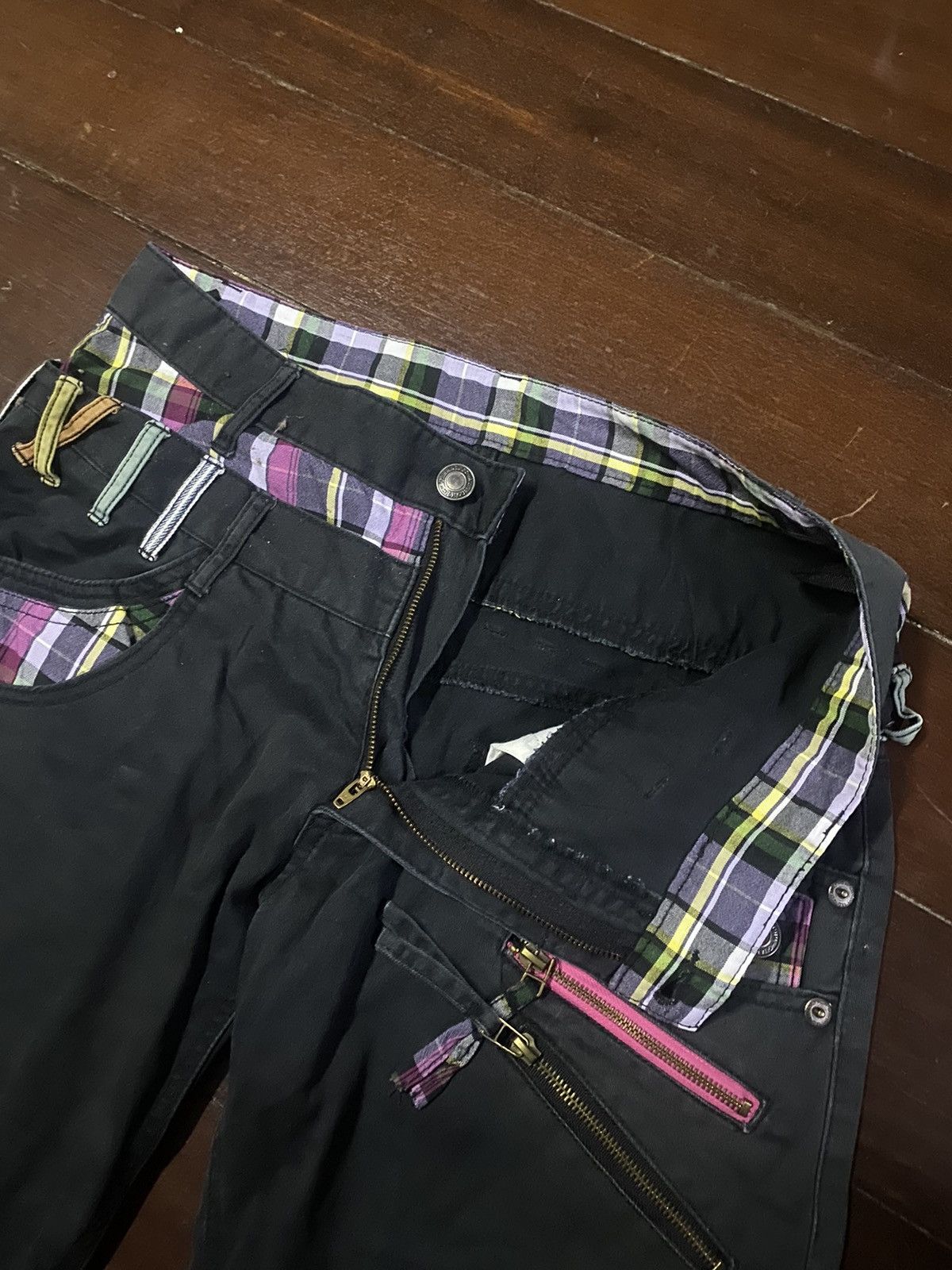 Japanese Brand Fire japanes brand double waist streetwear punks zipper Size US 34 / EU 50 - 9 Thumbnail