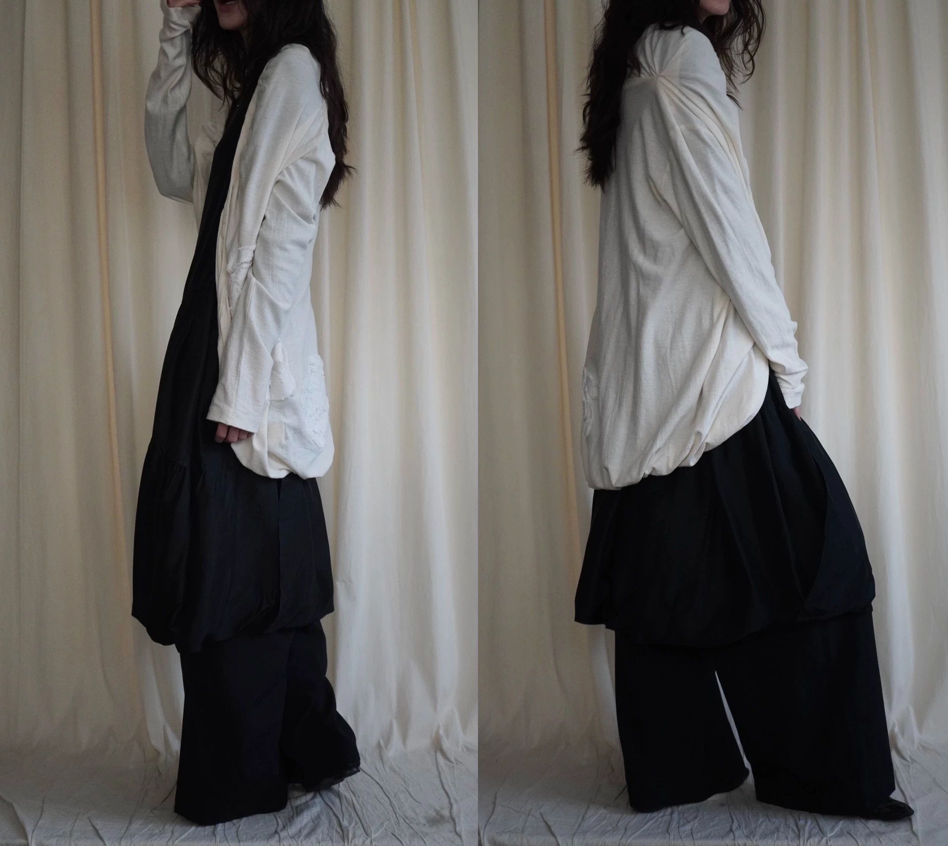 Y's Y's Yohji Yamamoto 2000s Distressed Cotton Cardigan Women Size ONE SIZE - 3 Thumbnail
