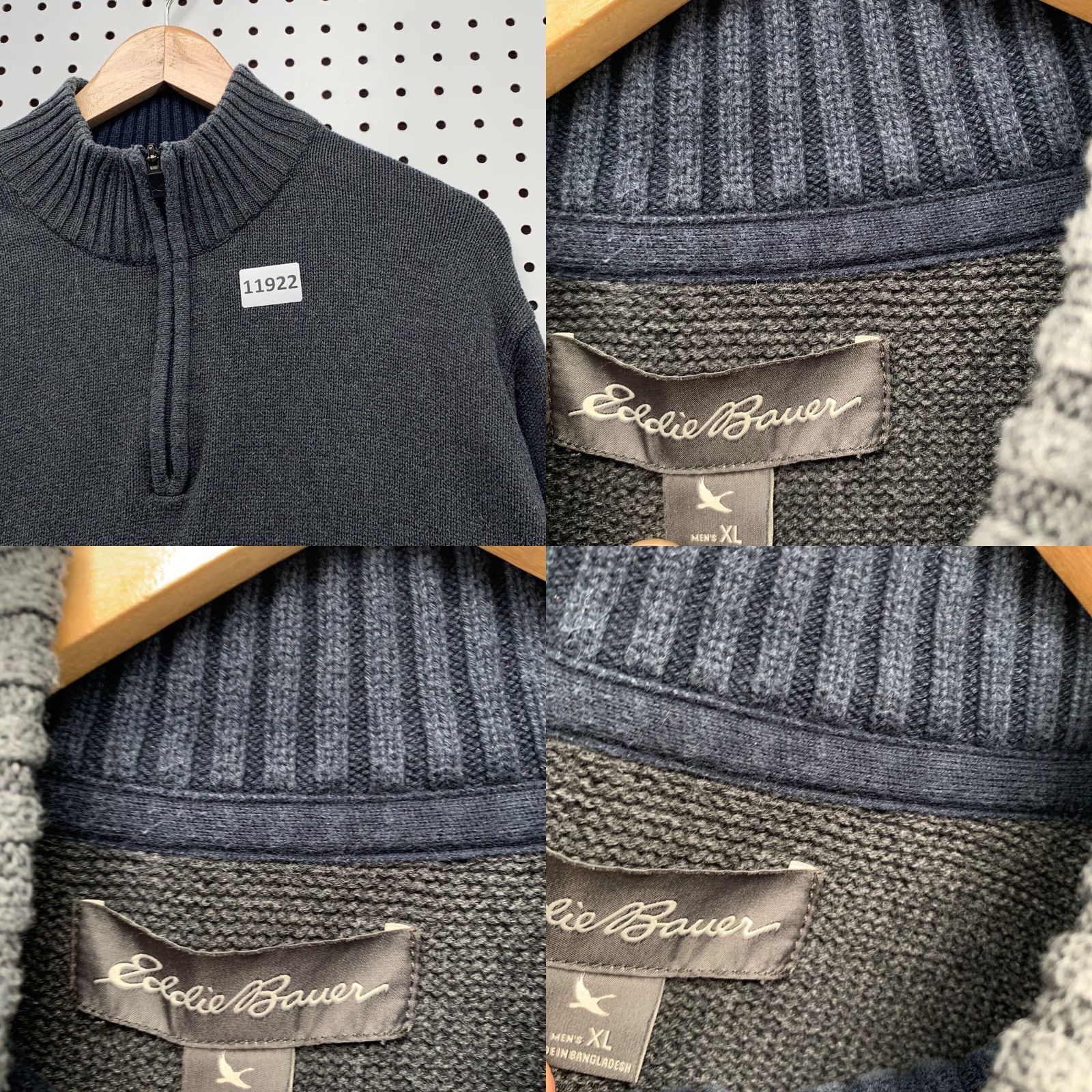 Eddie Bauer Eddie Bauer Sweater XL Men Pullover Long Sleeve 1/4 Zip Gray XL Size US XL / EU 56 / 4 - 8 Thumbnail