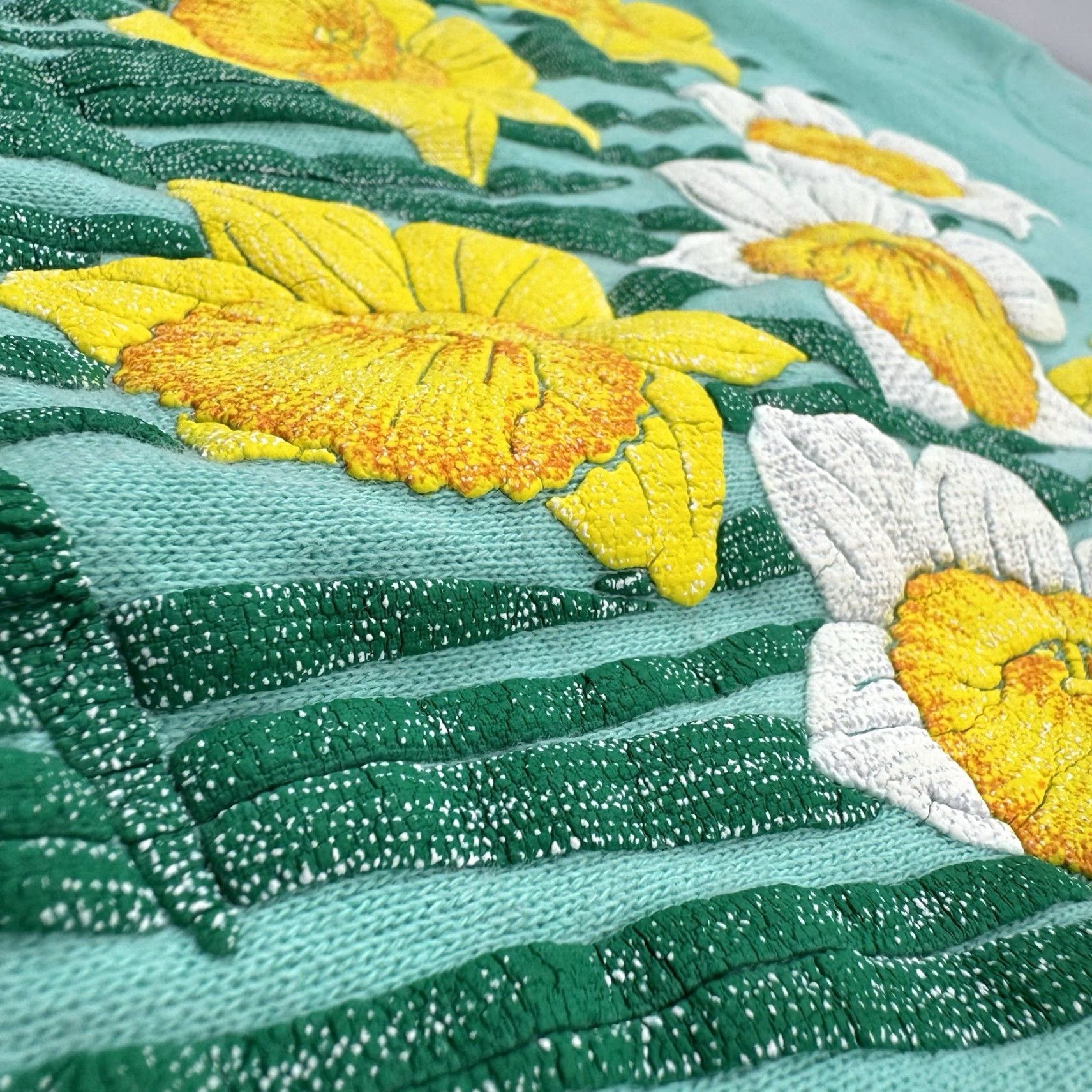 Vintage VINTAGE Morning Star Sweatshirt Womens Medium Green Nature 90s Outdoor Activewear Size M / US 6-8 / IT 42-44 - 4 Thumbnail