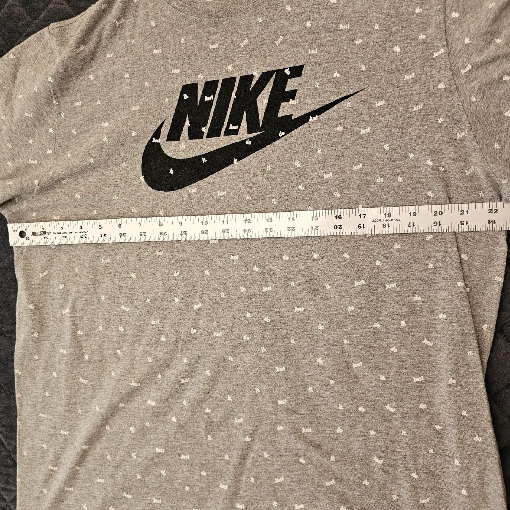 Nike Nike Just Do It T-Shirt Men XL Short Sleeve Gray Logo Graphic Casual Shirt Size US XL / EU 56 / 4 - 5 Thumbnail
