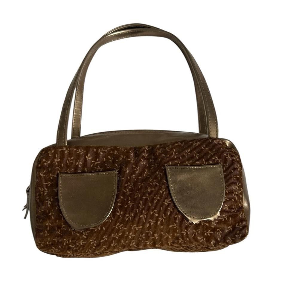 Designer Vintage Victoria's Secret Brown Corduroy Handbag Size ONE SIZE - 1 Thumbnail