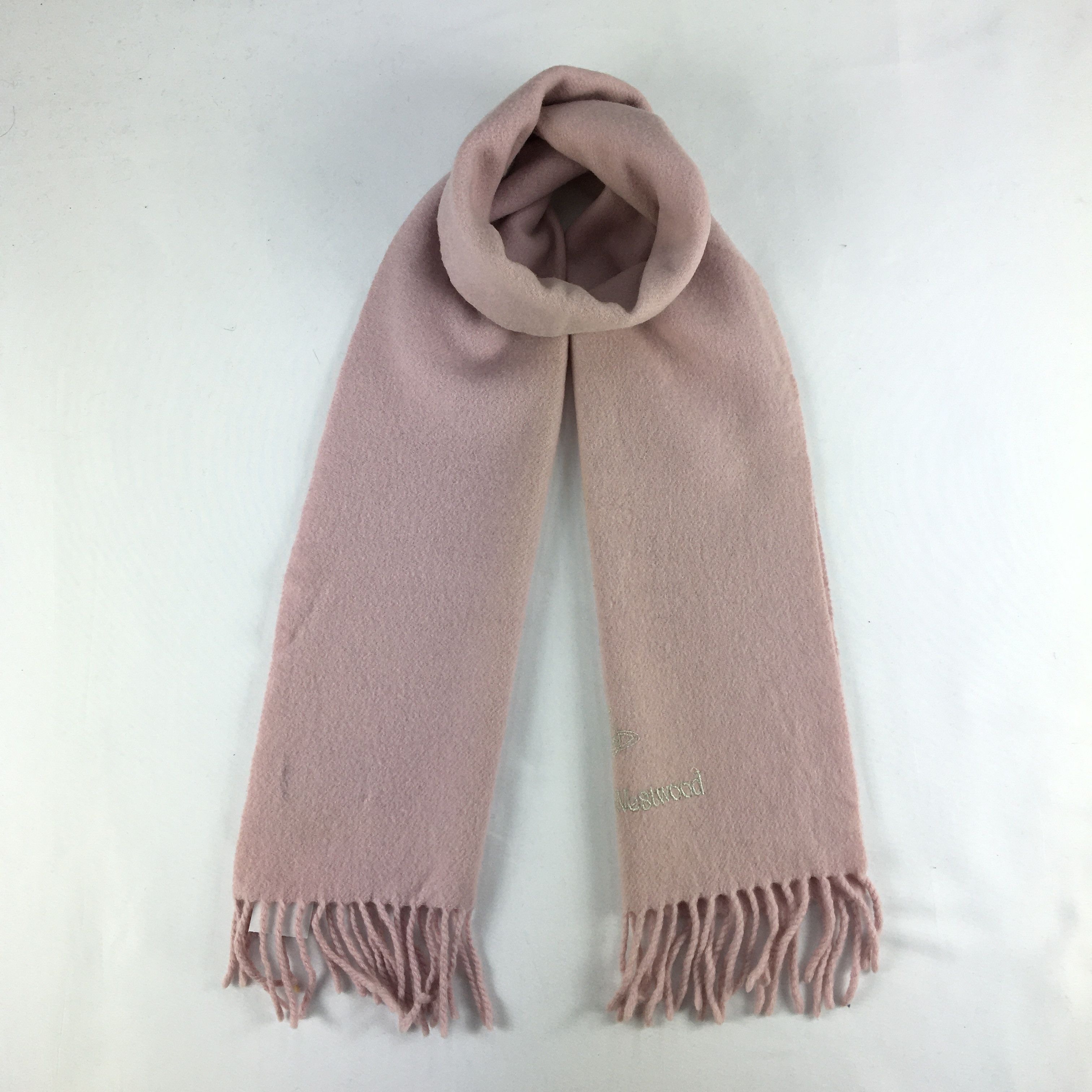 Vintage × Vivienne Westwood Vintage Vivienne Westwood Scarf Muffler Orbs Wool Scarves Size ONE SIZE - 1 Thumbnail