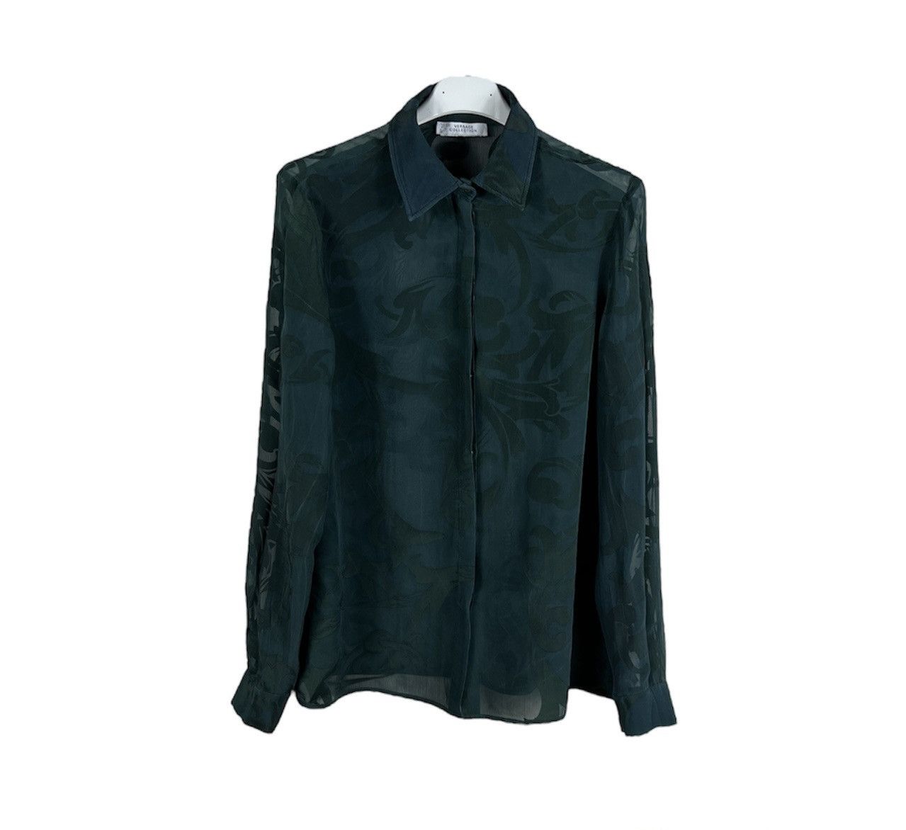 Versace Versace Collection transparent floral luxury shirt old money Size S / US 4 / IT 40 - 1 Thumbnail