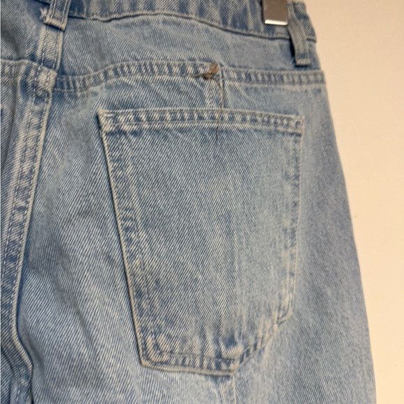 Zara ZARA High-Rise Panel Detail Straight Jeans Light Wash Size 6 Size 28" / US 6 / IT 42 - 4 Thumbnail