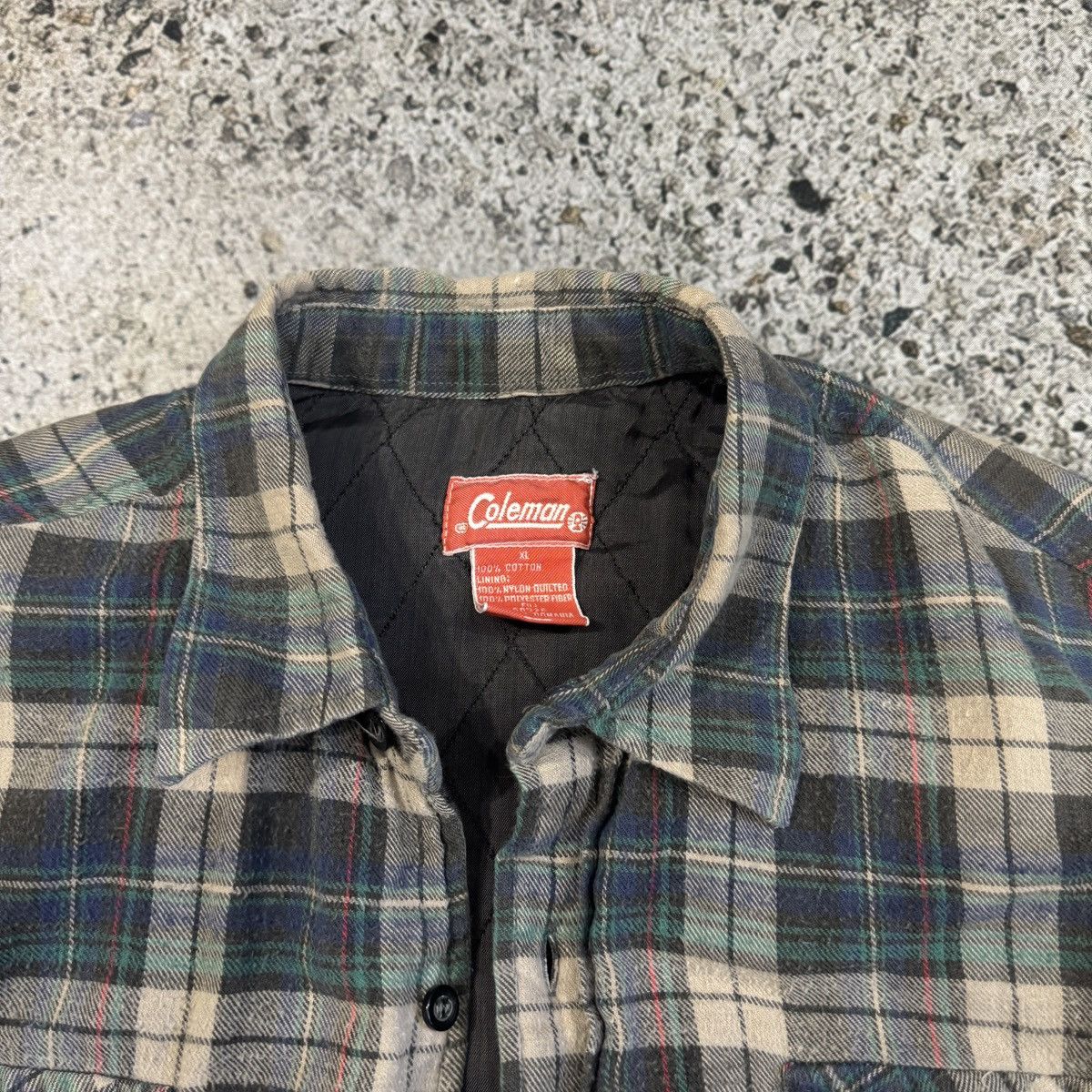 Vintage Thrashed Faded Plaid Flannel Jacket ERD Grunge Chrome Size US XL / EU 56 / 4 - 6 Thumbnail