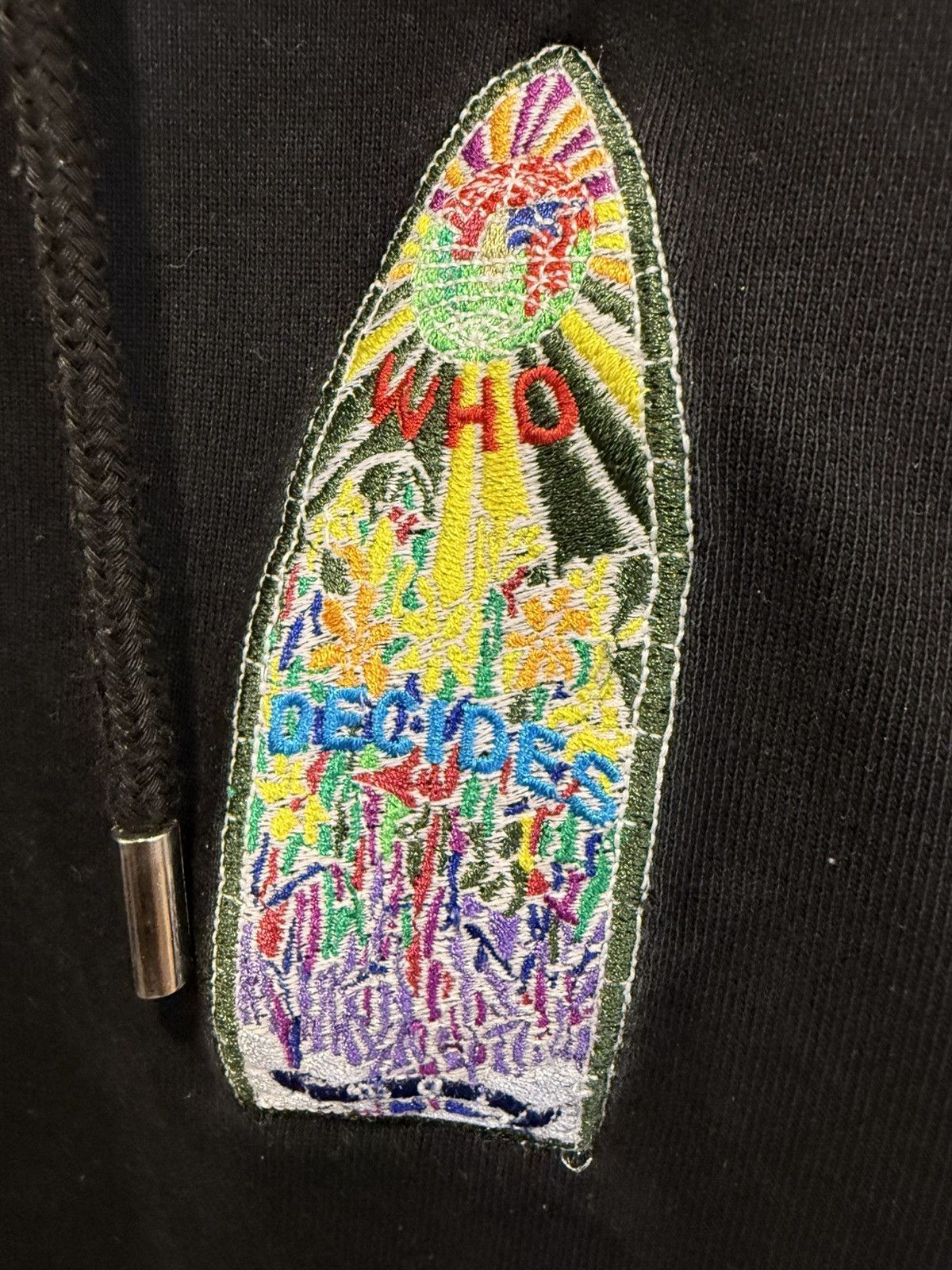 Who Decides War Who Decides War Cropped Stained Glass Hoodie XL Size US XL / EU 56 / 4 - 3 Thumbnail