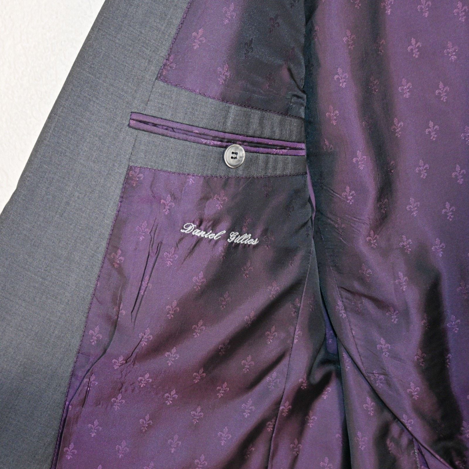 John Varvatos John Varvatos Collection Gray Suit Peak Lapal Wool Mohair Size 42R - 11 Thumbnail
