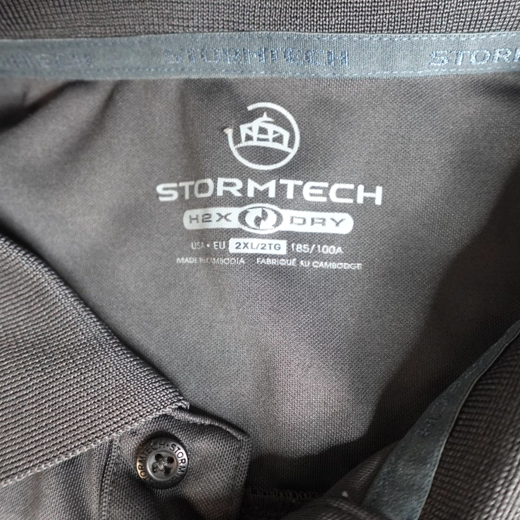 Stormtech Subaru STI Polo Shirt 2XL Gray Racing Sponsors Stormtech Polo Mens Short Sleeve Button-Down Collar 2XL Gray Stormtech Size US XXL / EU 58 / 5 - 3 Thumbnail