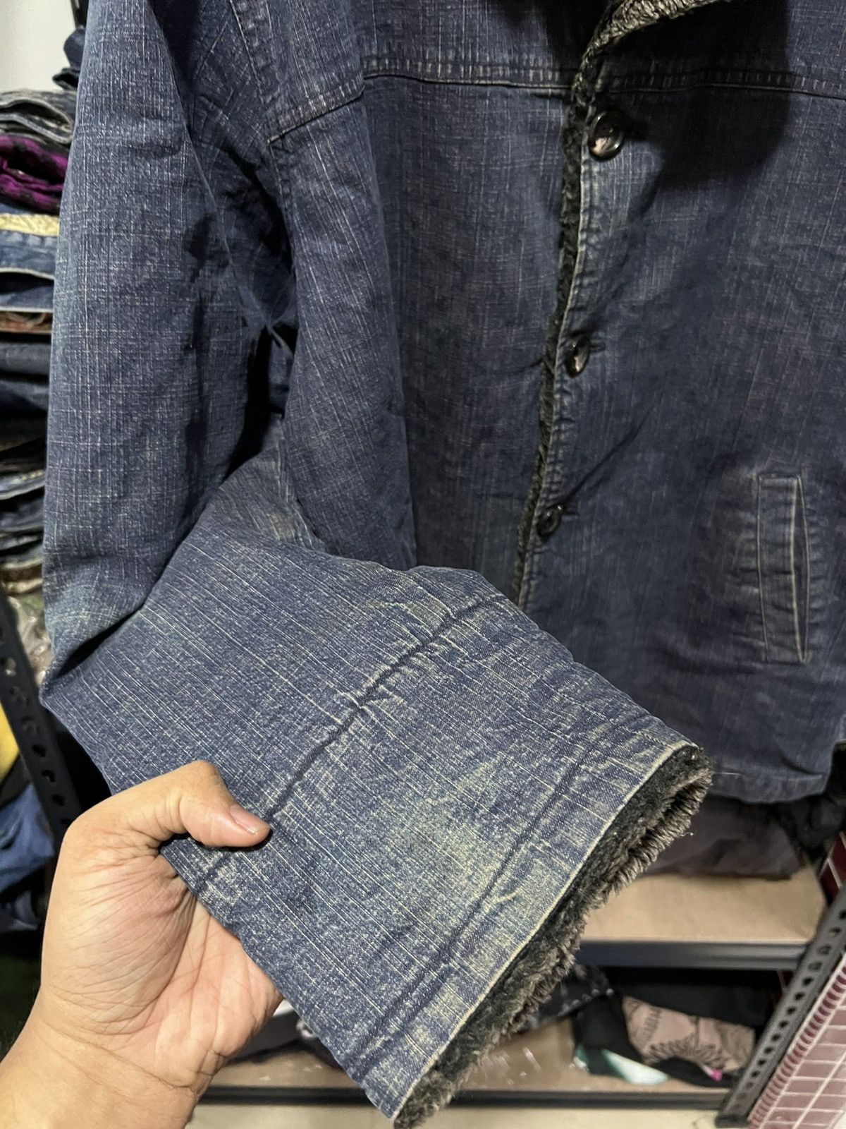 Kansai Yamamoto vintage kansai yamamoto fur denim jacket/coat/parkas style Size US L / EU 52-54 / 3 - 13 Thumbnail