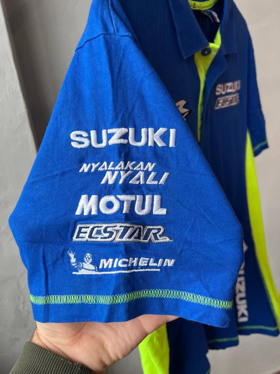 Vintage SUZUKI TEAM ECSTAR RARE RACING MERCHANDISE POLO SHIRT JERSEY Size US M / EU 48-50 / 2 - 6 Thumbnail