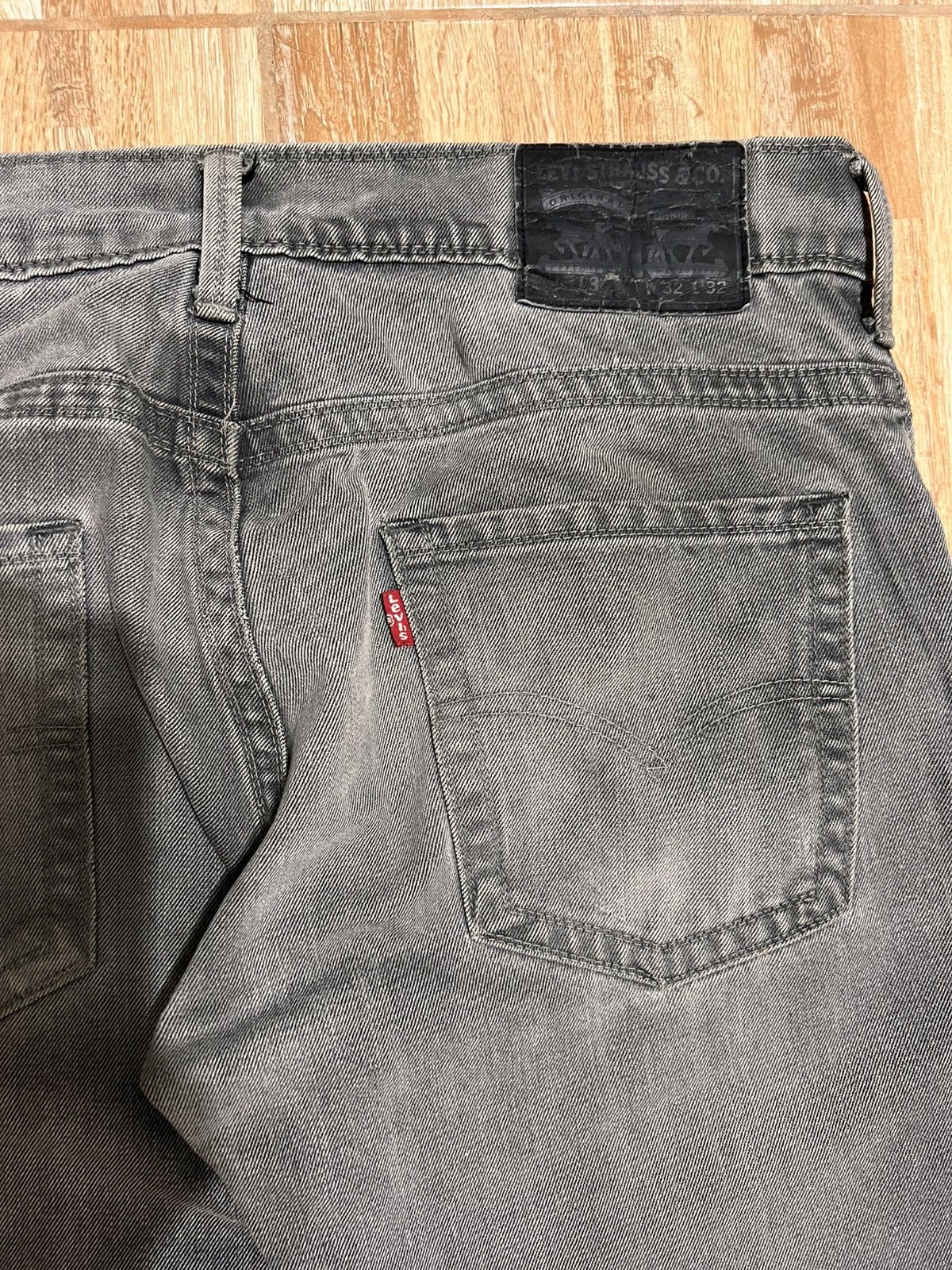 Levi's Levi’s 513 Slim Straight Grey Wash Jeans Size US 34 / EU 50 - 9 Thumbnail