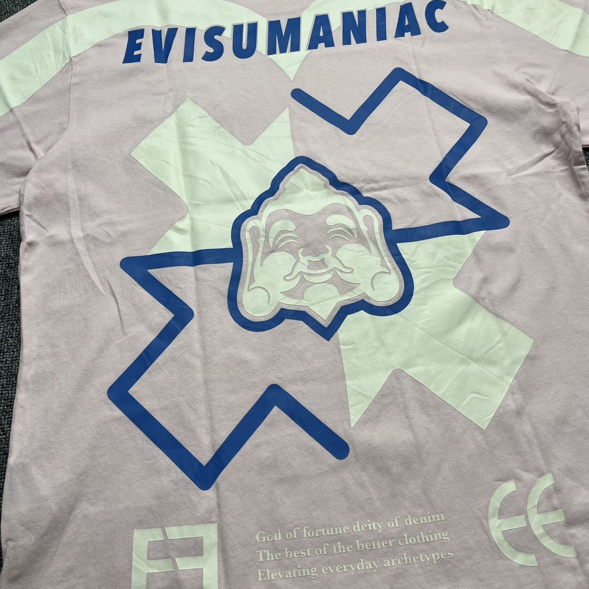 Evisu evisu maniac biglogo tshirt pink Size US M / EU 48-50 / 2 - 4 Thumbnail