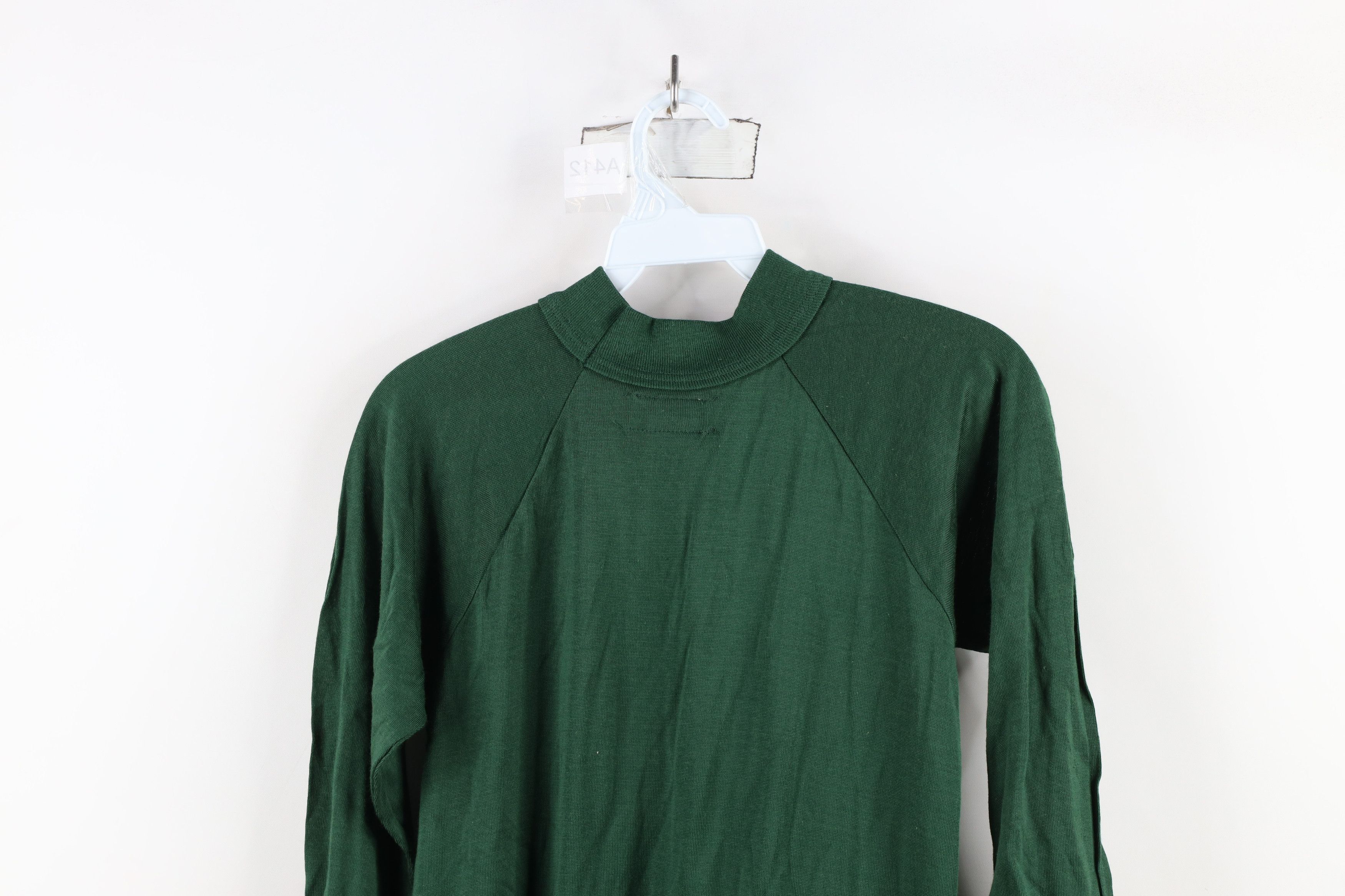 Vintage Deadstock Vintage 50s 60s Jersey T-Shirt Dark Green USA Size US S / EU 44-46 / 1 - 11 Thumbnail