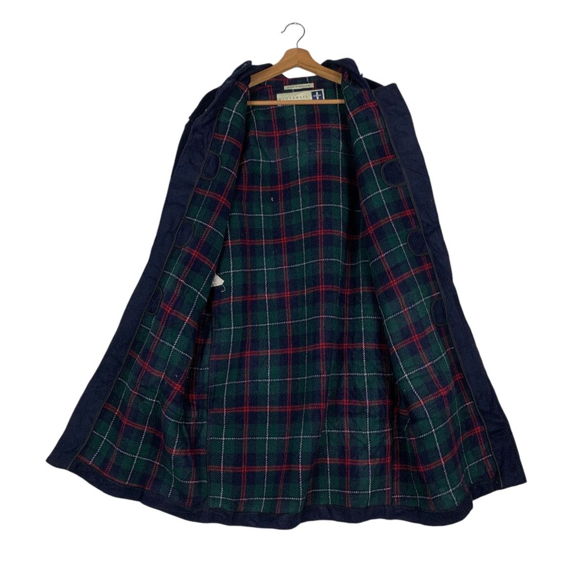 Gloverall GLOVERALL Tartan Lined Hooded Wool Long Coat #1356-C61 Size US M / EU 48-50 / 2 - 12 Thumbnail