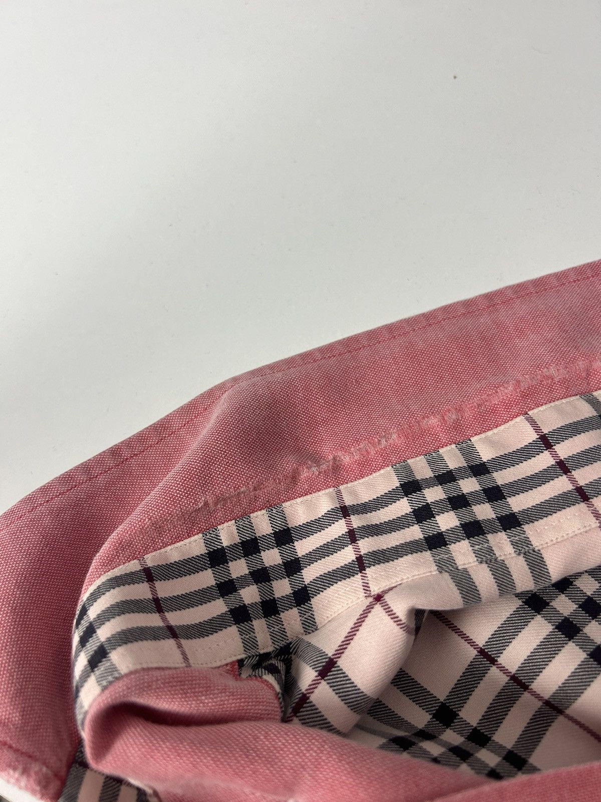 Burberry Burberry London Pink Button Down Shirt Nova Check Size US L / EU 52-54 / 3 - 10 Thumbnail