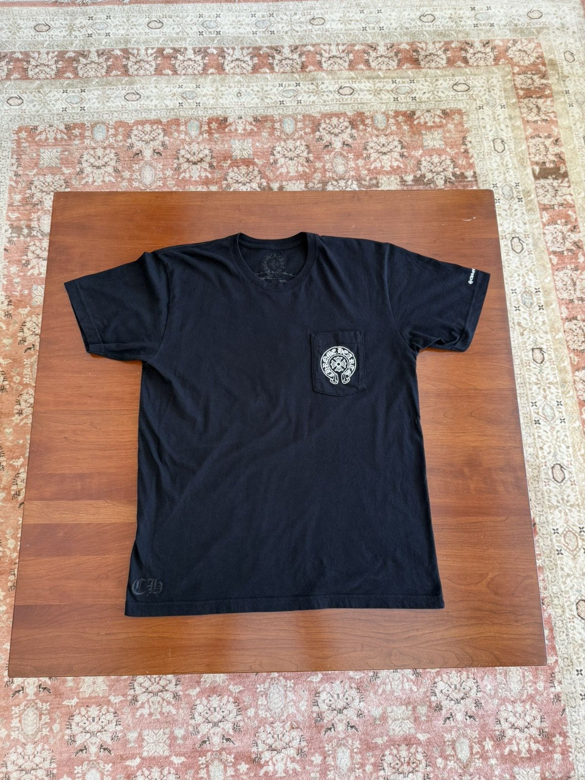 Chrome Hearts Horseshoe Logo T-Shirt Black