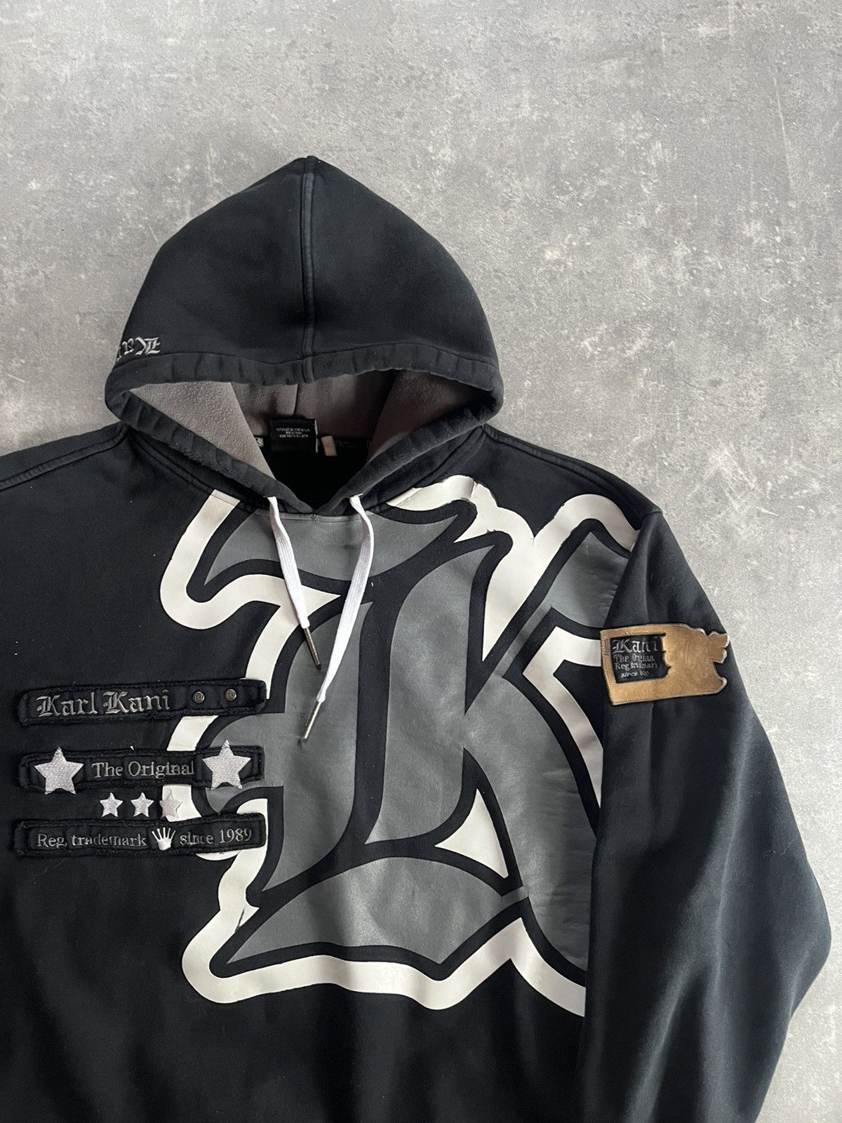 Karl Kani 90s/00s Vintage Karl Kani Big Logo Baggy Heavy Hoodie XL XXL Size US XL / EU 56 / 4 - 4 Thumbnail