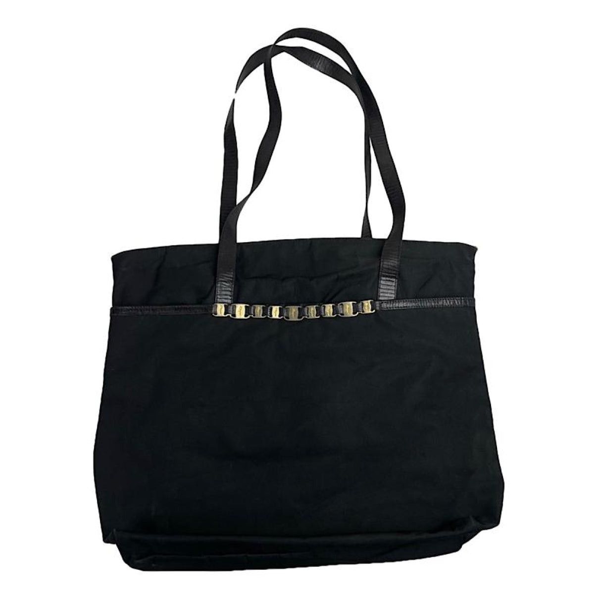Salvatore Ferragamo Wanda Black Polyester Handbag Size ONE SIZE - 1 Thumbnail