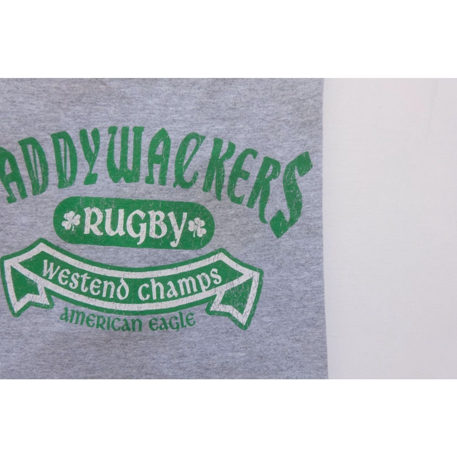 American Eagle Outfitters VINTAGE AMERICAN EAGLE VTG Y2K 90s RETRO RUGBY GRAPHIC RINGER GRAY T SHIRT SZ L Mens Size US L / EU 52-54 / 3 - 4 Thumbnail