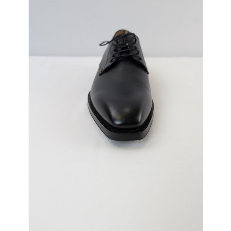 Gucci o1rshd1 Leather New Waxed Calf Lace Up Boots in Black Size US 12 / EU 45 - 15 Thumbnail