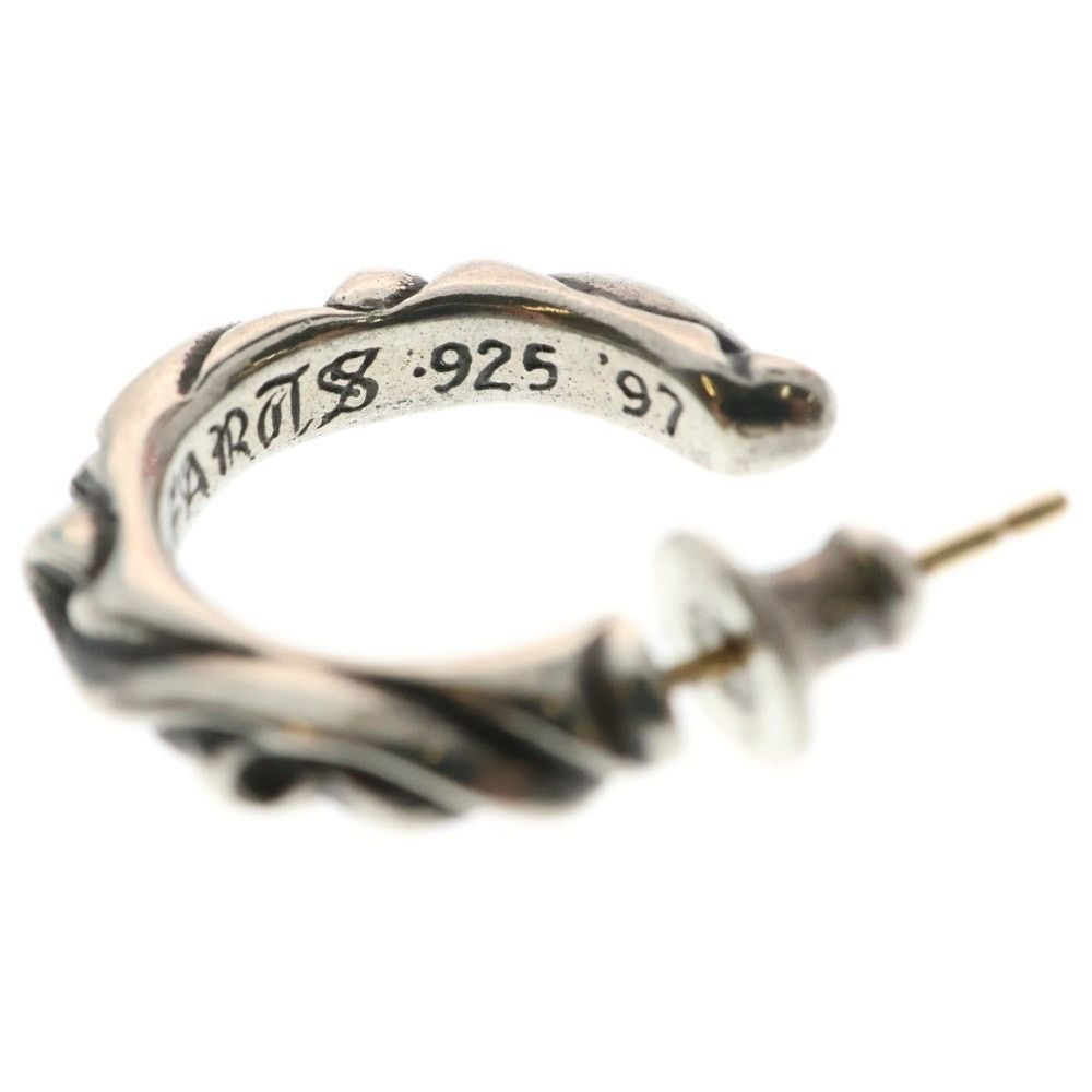 CHROME HEARTS Silver Scroll Hoop Earring
