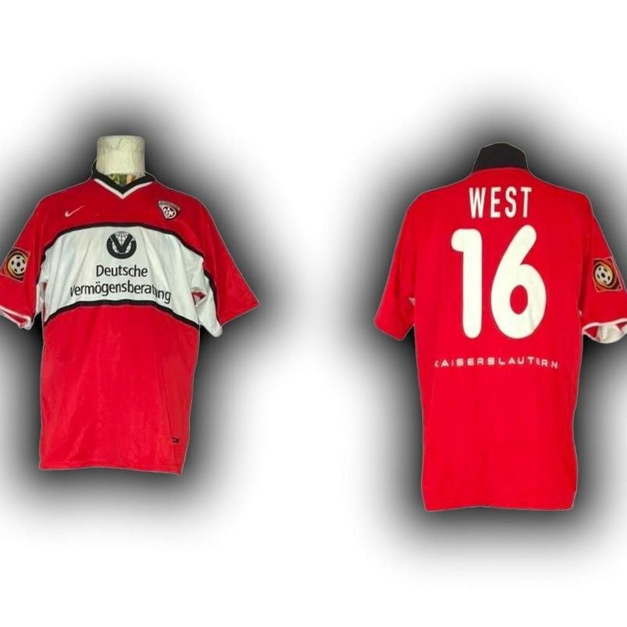 Nike 1.Fc Kaiserslautern Germany 2001 2002 Home Shirt Jersey Size US XL / EU 56 / 4 - 1 Thumbnail