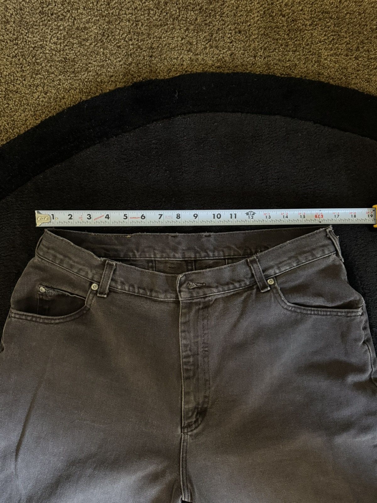 Vintage Vintage Taupe Denim Pants 34/30 Size US 34 / EU 50 - 2 Thumbnail