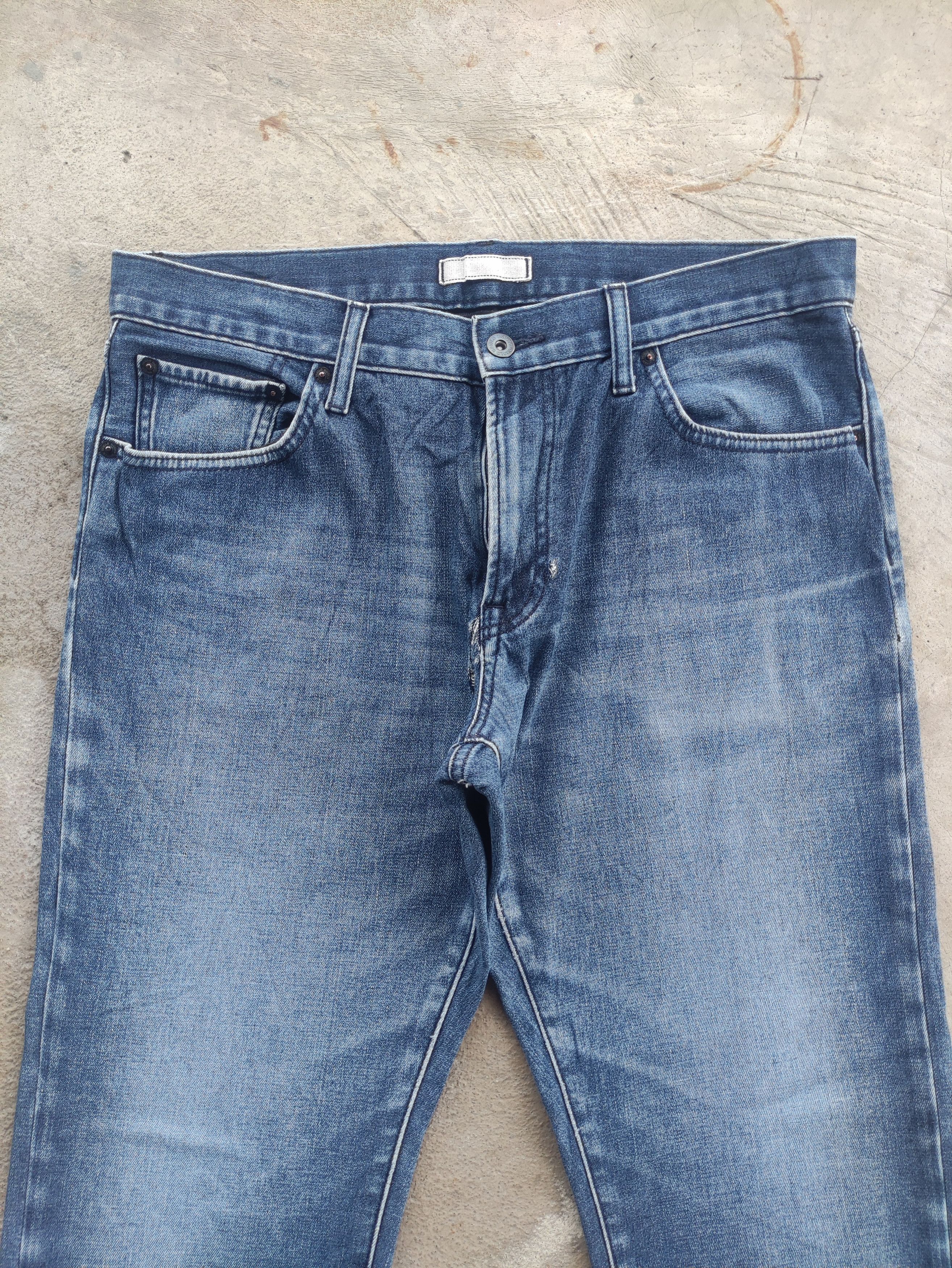 Japanese Brand Vintage Japanese Denim Distressed Faded Jeans Size US 35 - 3 Thumbnail