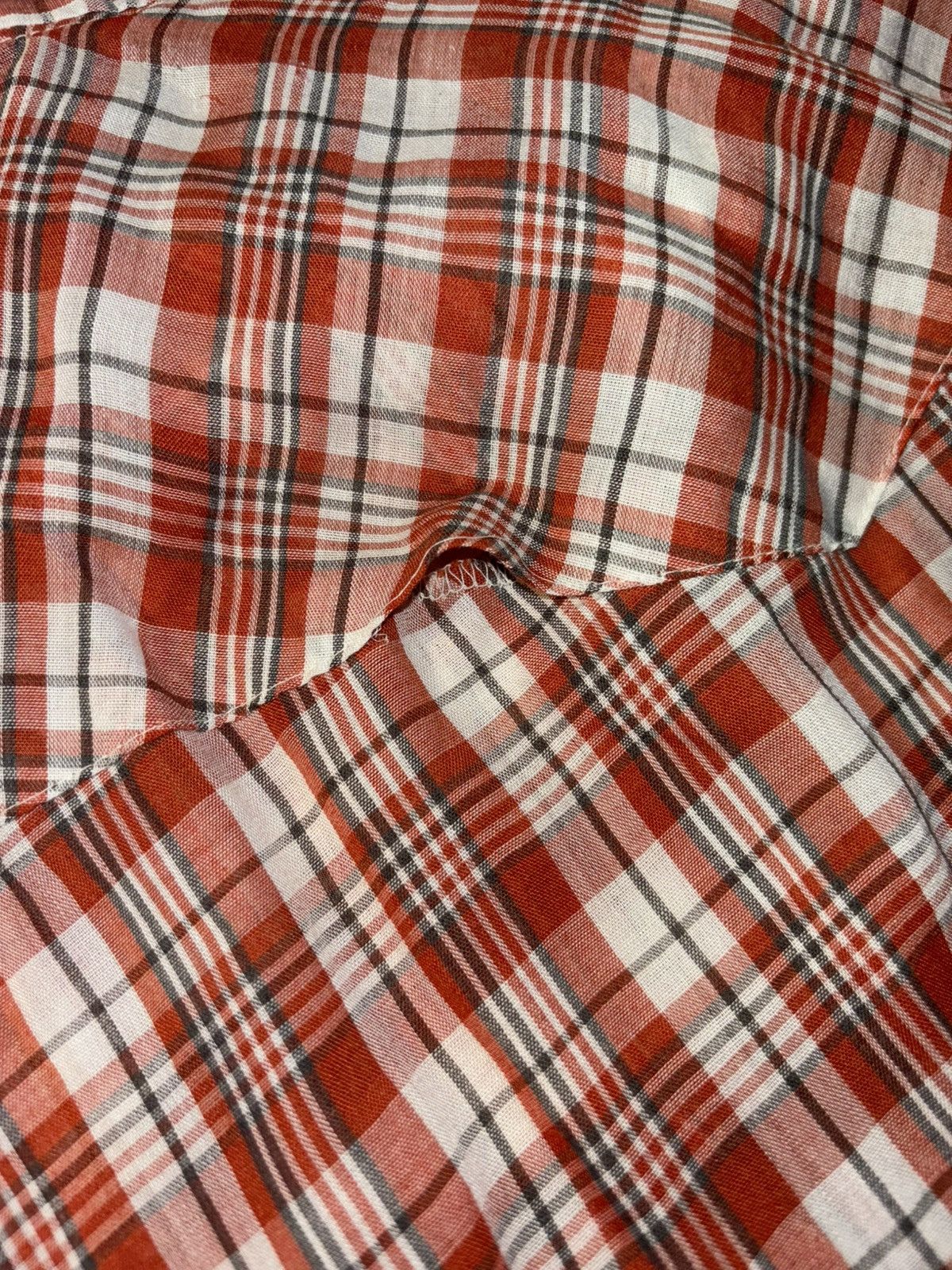 Carhartt × Vintage × Wrangler Vtg Western Plaid Pearl Snap Flannel Long sleeve Shirt Large Size US L / EU 52-54 / 3 - 9 Thumbnail