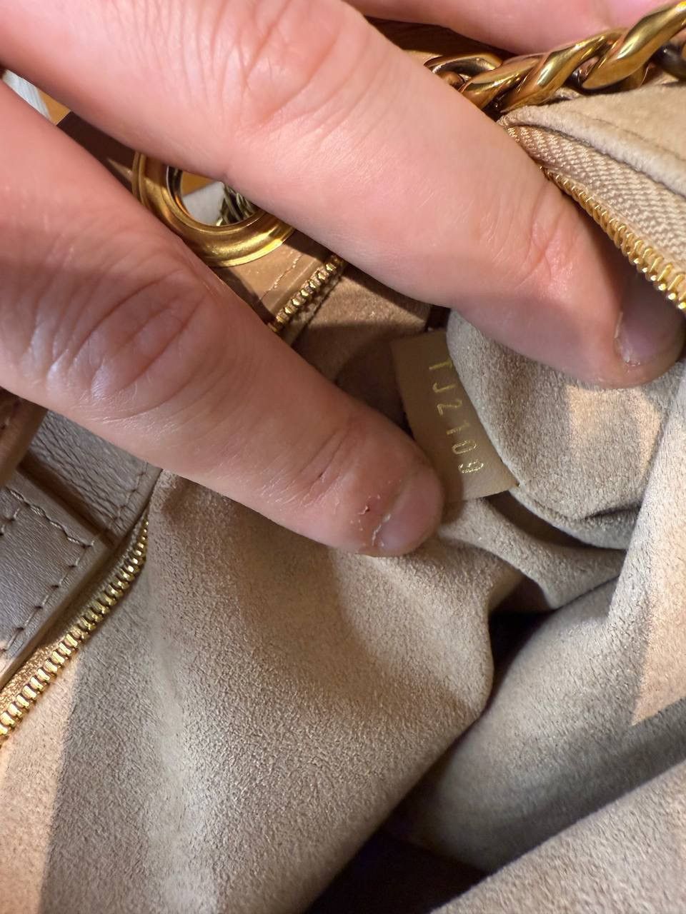 Louis Vuitton LOUIS VUITTON Calfskin New Wave Chain Tote In Noisette Size ONE SIZE - 9 Thumbnail