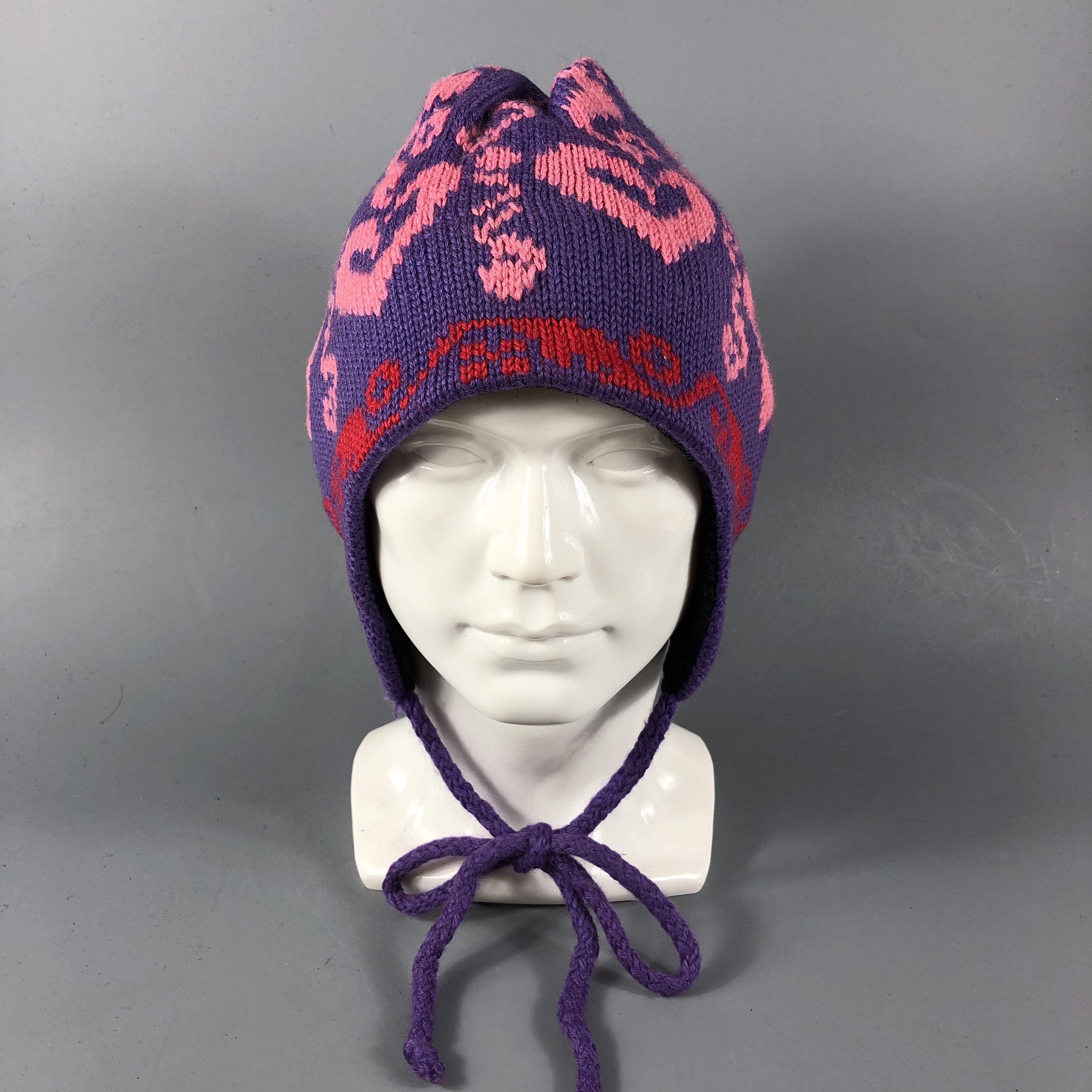 Vintage Merkley Earflap Bobble Beanie Snowcap Snow Hat B814 Size ONE SIZE - 2 Thumbnail