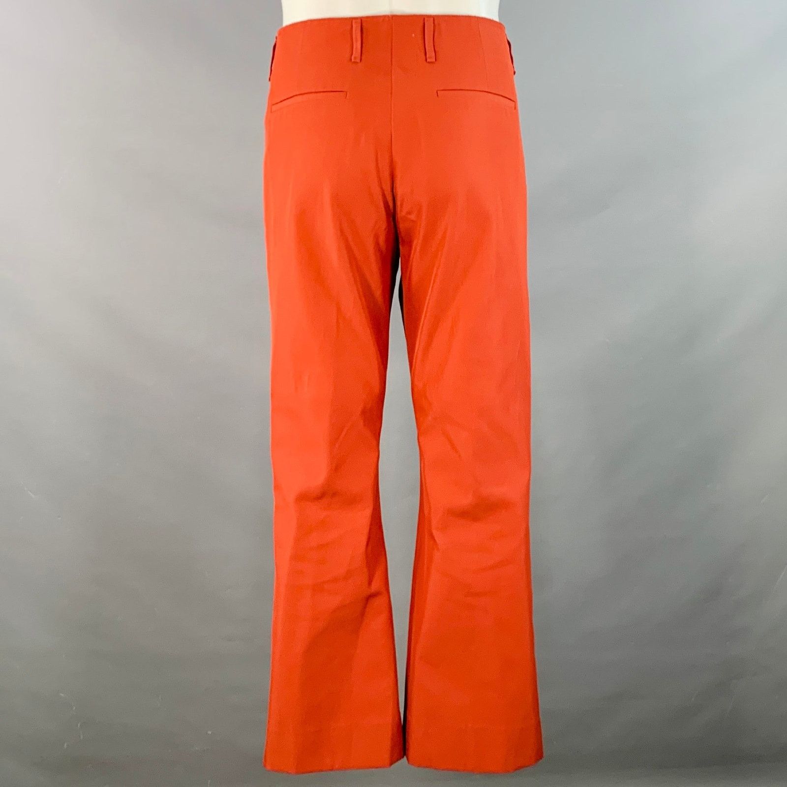 Acne Studios Brick Polyester Cotton Twill Notch Lapel Wide Leg Suit Size 34R - 4 Thumbnail