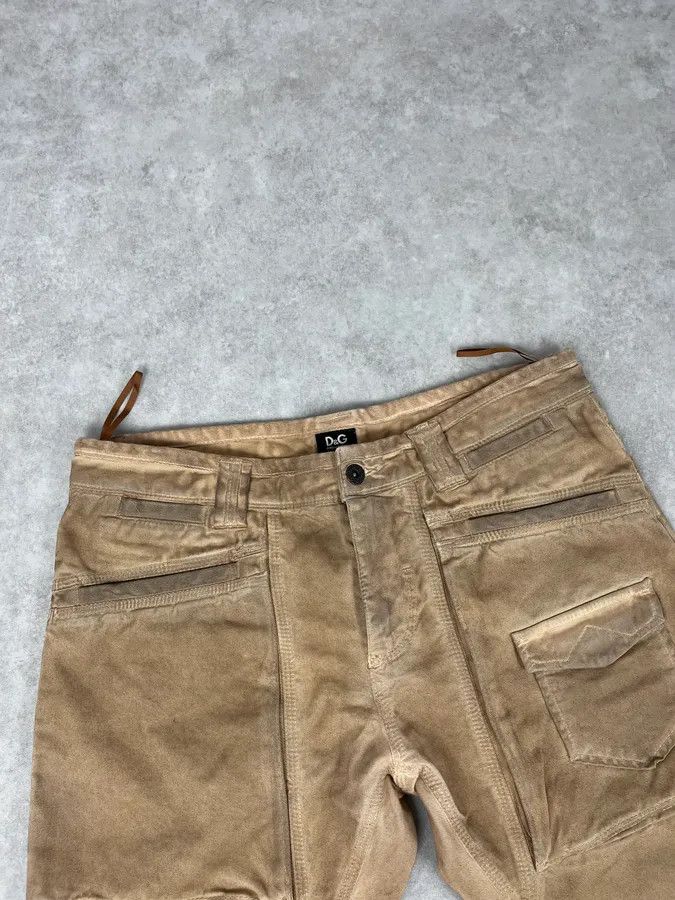 Dolce & Gabbana 2000s Dolce & Gabbana Camel Waxed Effect Pants Size US 32 / EU 48 - 6 Thumbnail
