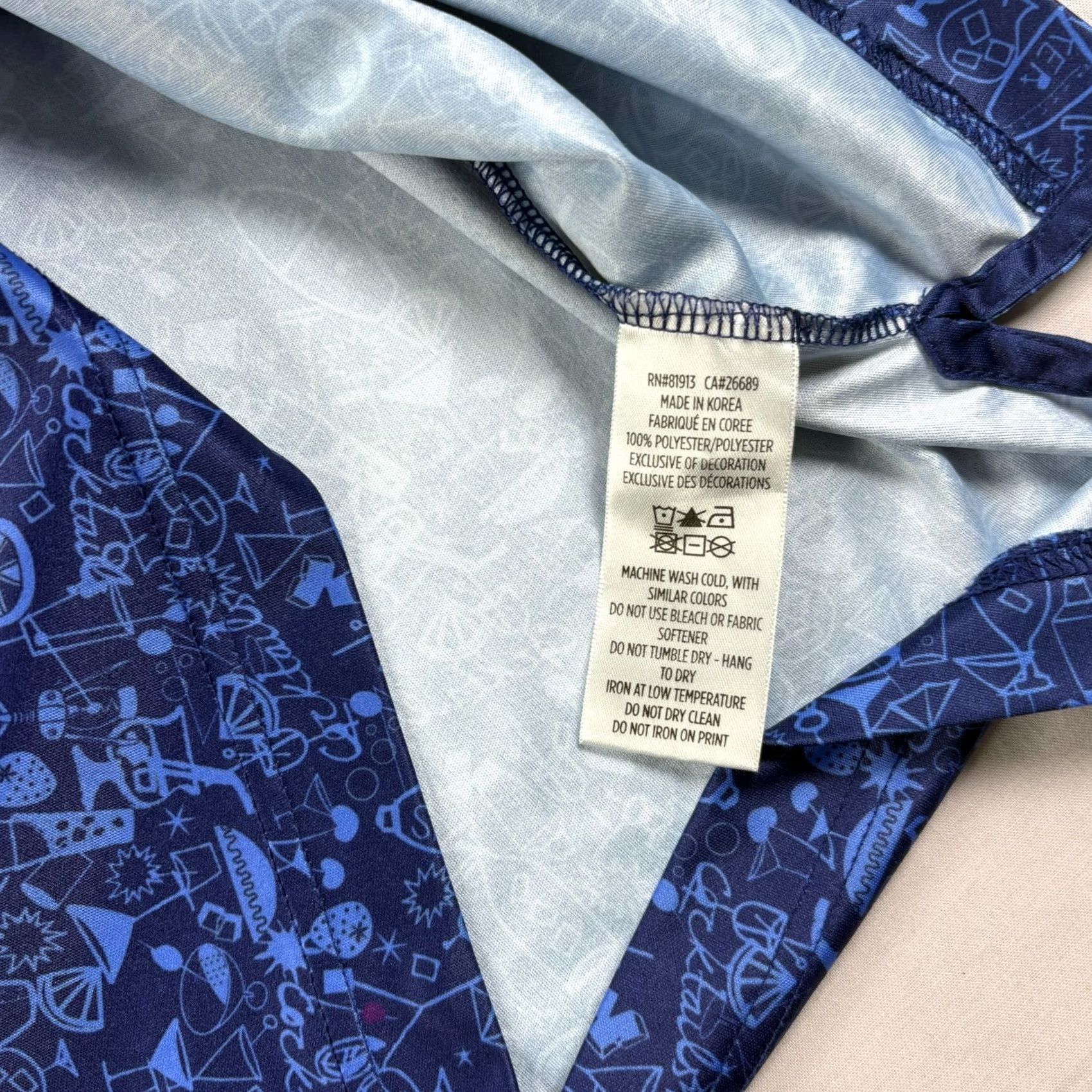 Robert Graham Robert Graham Polo Shirt Men L Blue Golf Performance Stretch Short Sleeve Collared Button-Front Size US L / EU 52-54 / 3 - 7 Thumbnail