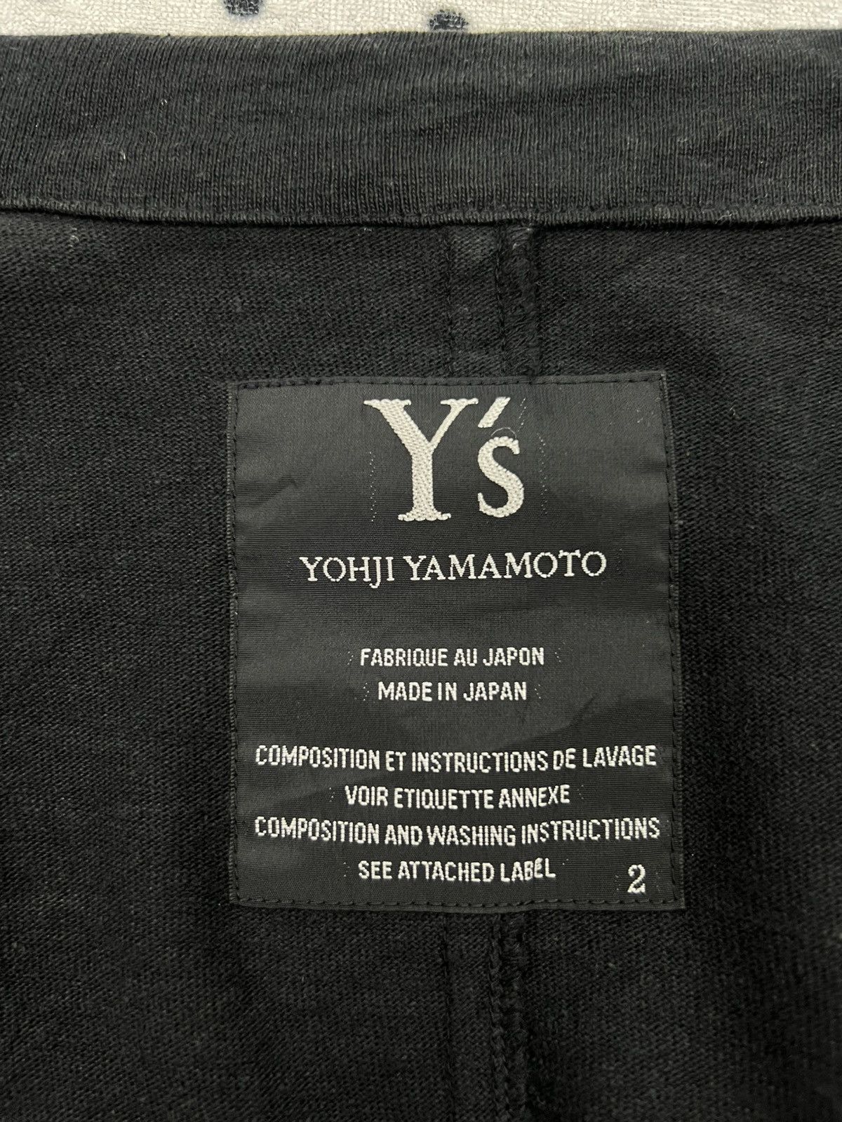 Yohji Yamamoto Y’s Yohji Yamamoto Snap Button Raw Edge Jacket Size S / US 4 / IT 40 - 8 Thumbnail