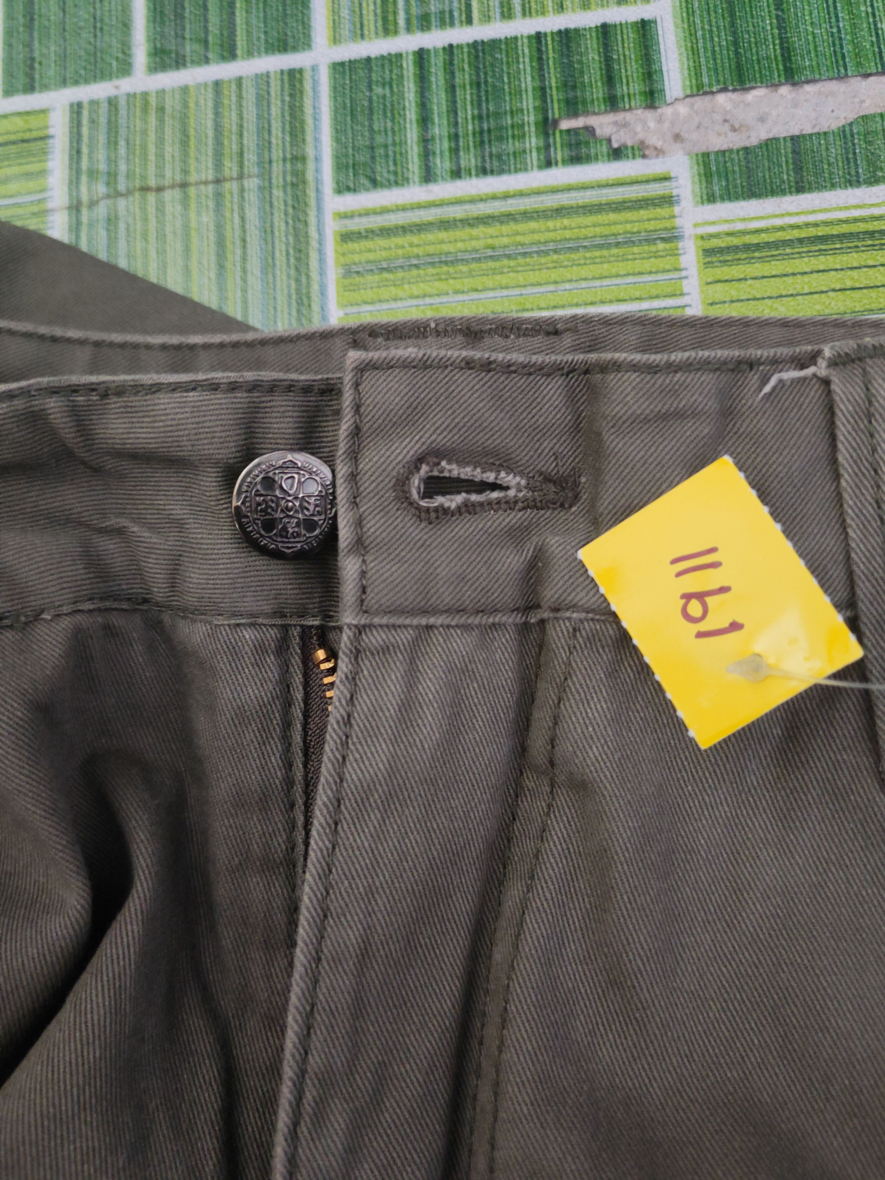 Japanese Brand DL Root Three Dark Olive Multipocket Cargo Pants #1911 Size 33" - 14 Thumbnail