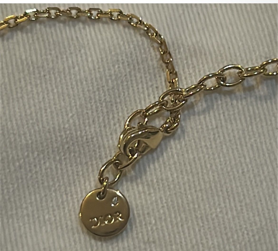 Dior Christian Dior PETIT CD NECKLACE Gold-Finish Metal Size ONE SIZE - 7 Thumbnail