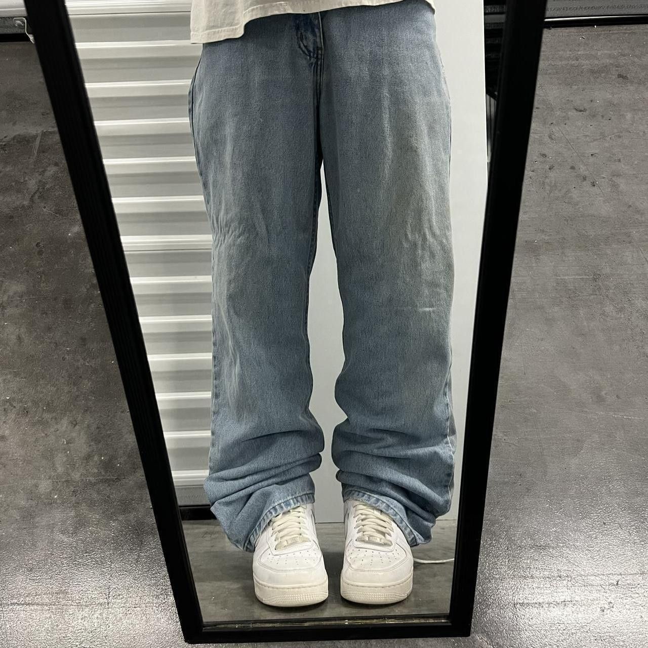 Vintage Crazy Vintage Y2K/2000s Super Baggy Wideleg Skater Style Light Blue Wash Denim Jeans! Size US 36 / EU 52 - 1 Thumbnail