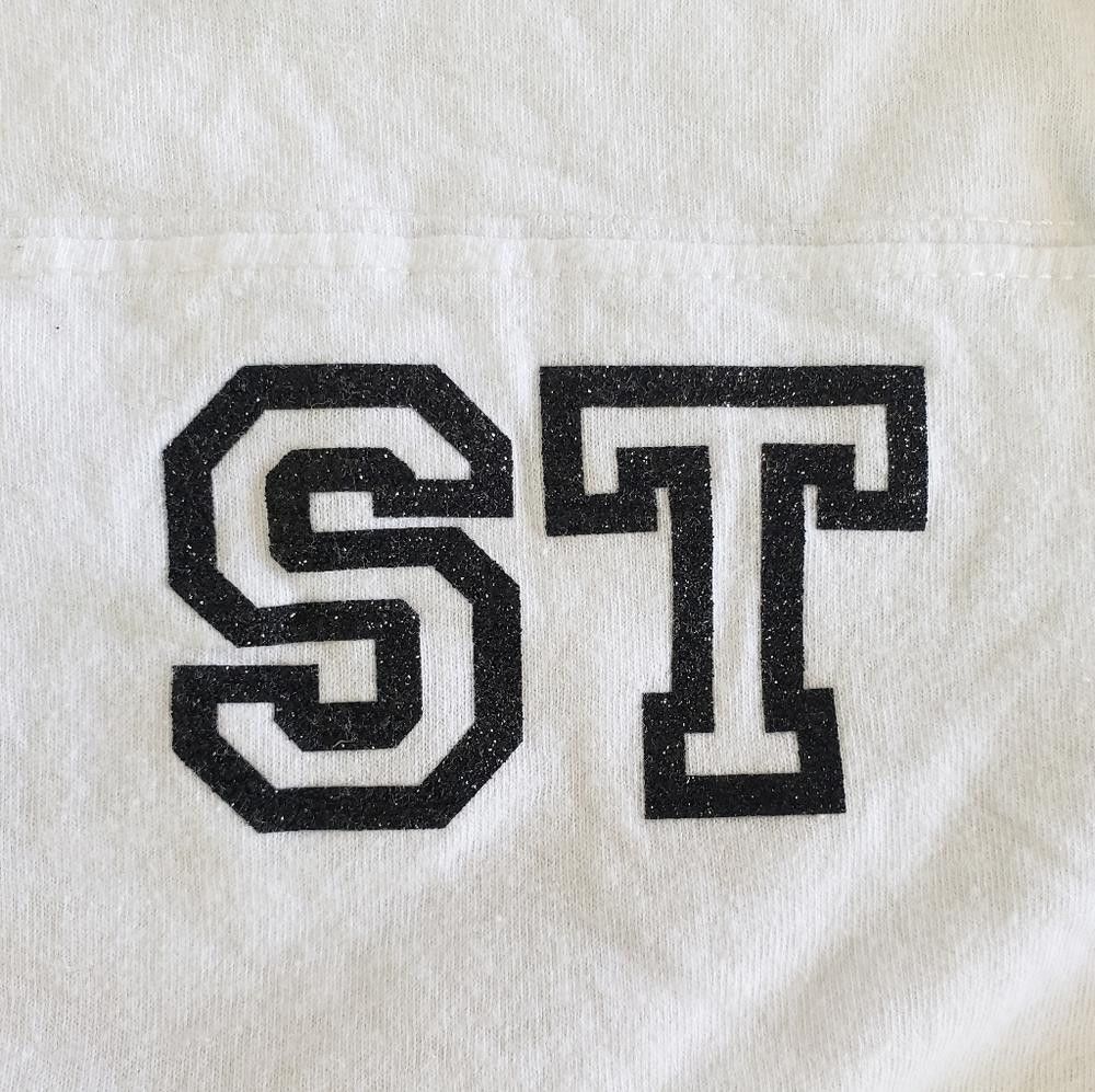 Designer White Black Shaun T Apparel Cropped Short Sleeve Size S / US 4 / IT 40 - 4 Thumbnail