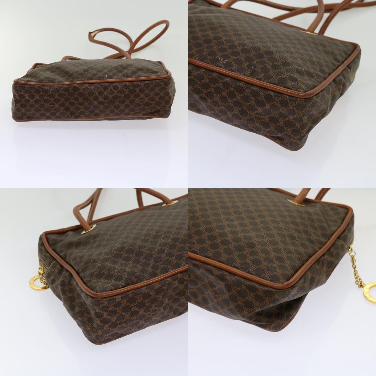 Celine CELINE Macadam Canvas Shoulder Bag Pvc Brown Size ONE SIZE - 10 Thumbnail