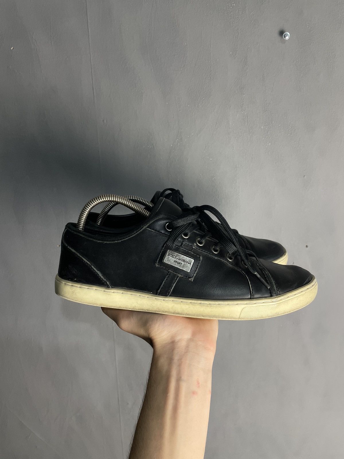 Dolce & Gabbana Dolce & Gabbana Main Line Leather Low Top Sneakers Size US 9.5 / EU 42-43 - 1 Thumbnail