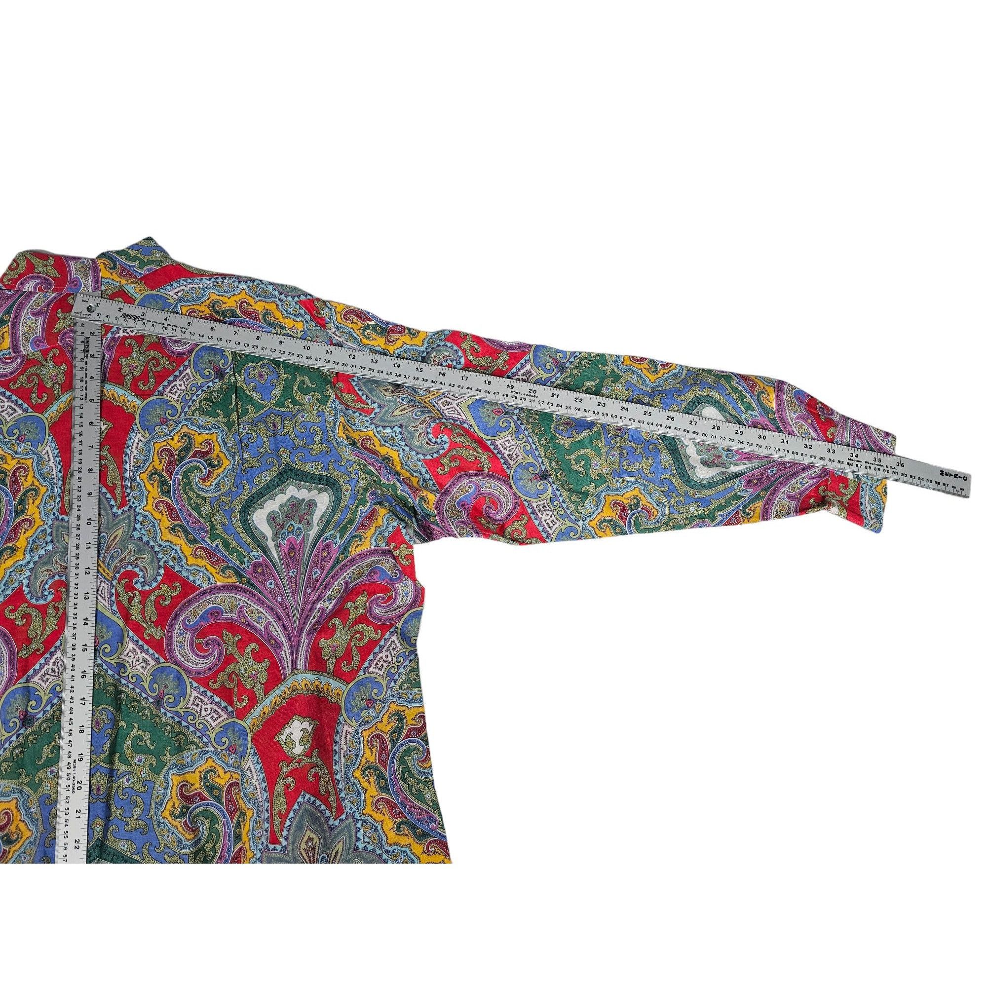 Ralph Lauren Purple Label Paisley Size US XL / EU 56 / 4 - 7 Thumbnail