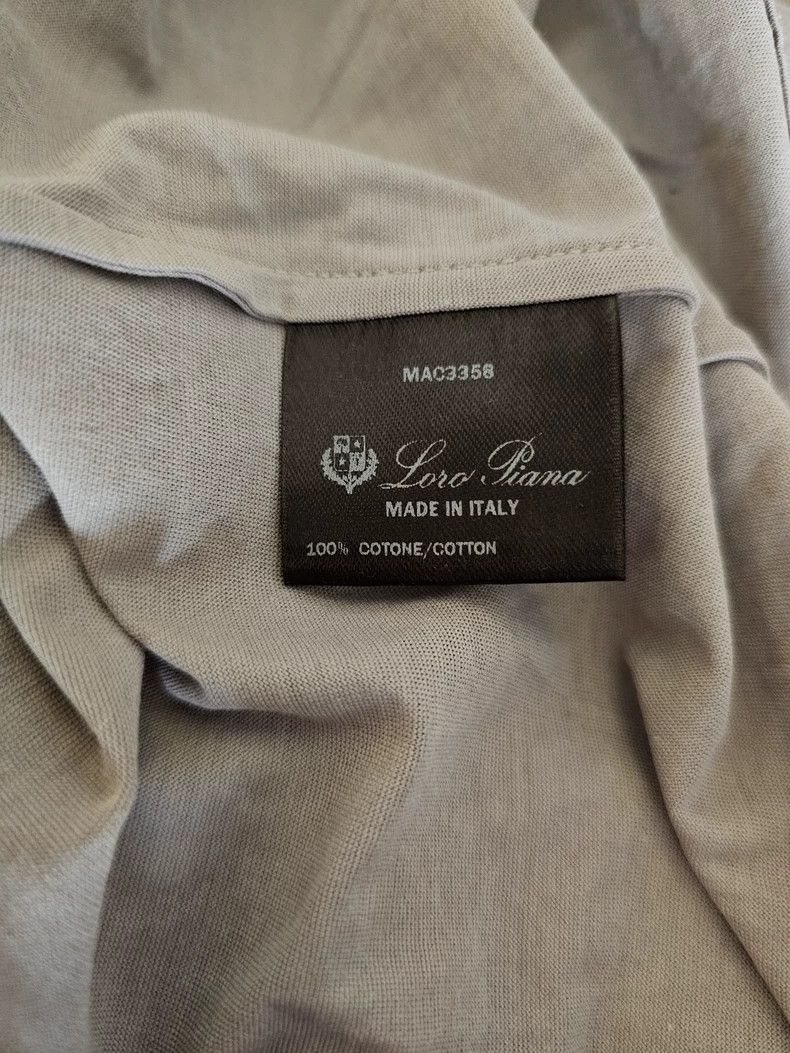 Loro Piana LORO PIANA Oatmeal short sleeves Size L / US 10 / IT 46 - 5 Thumbnail